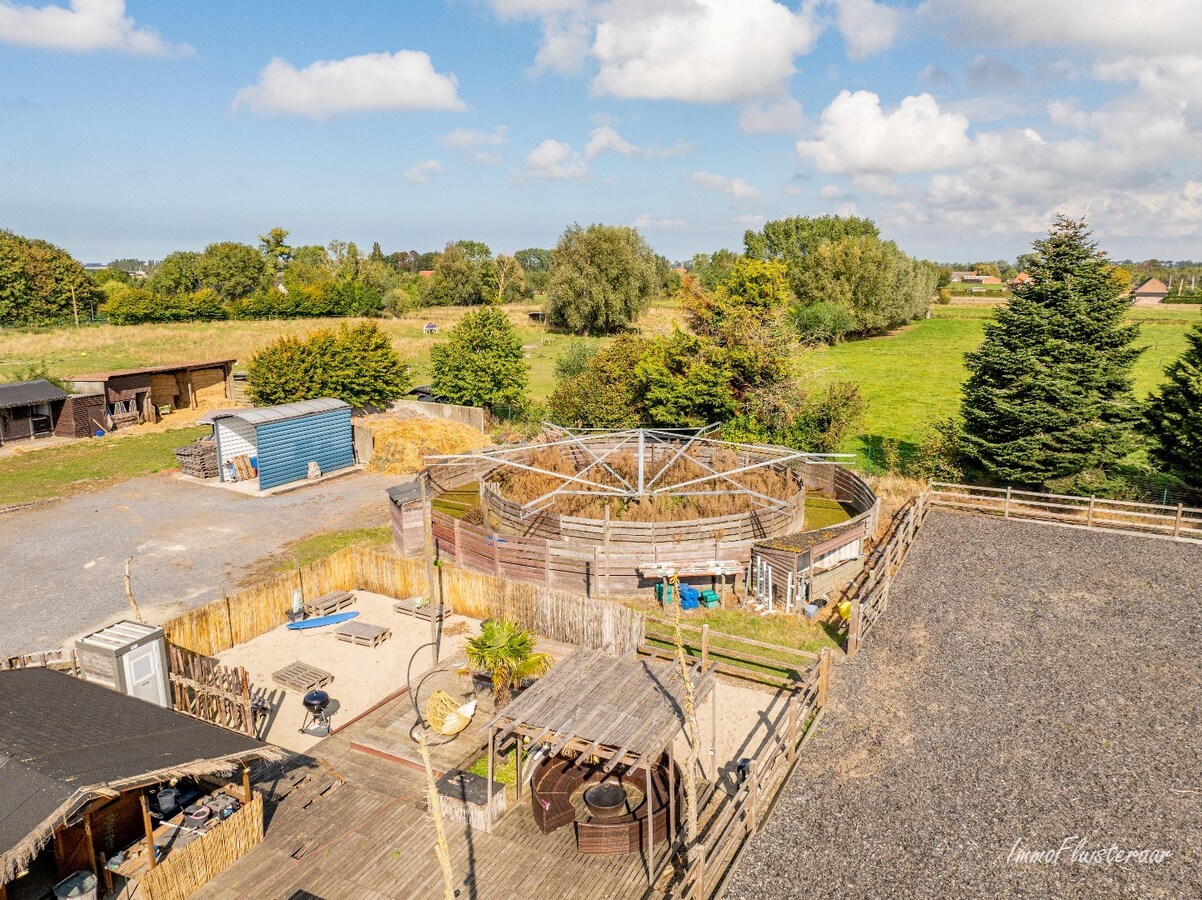 Charmante woning met stallen, buitenpiste en weide  op ca. 2 ha te OUDENBURG 