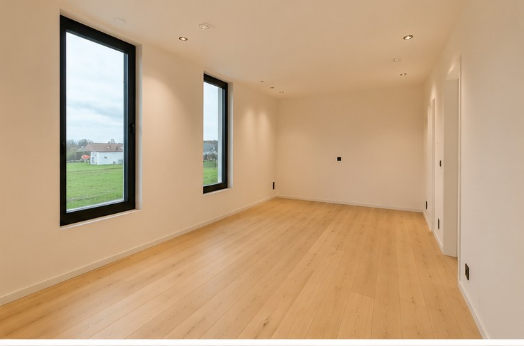 Ruime afgewerkte nieuwbouwwoning met landelijk zicht! 