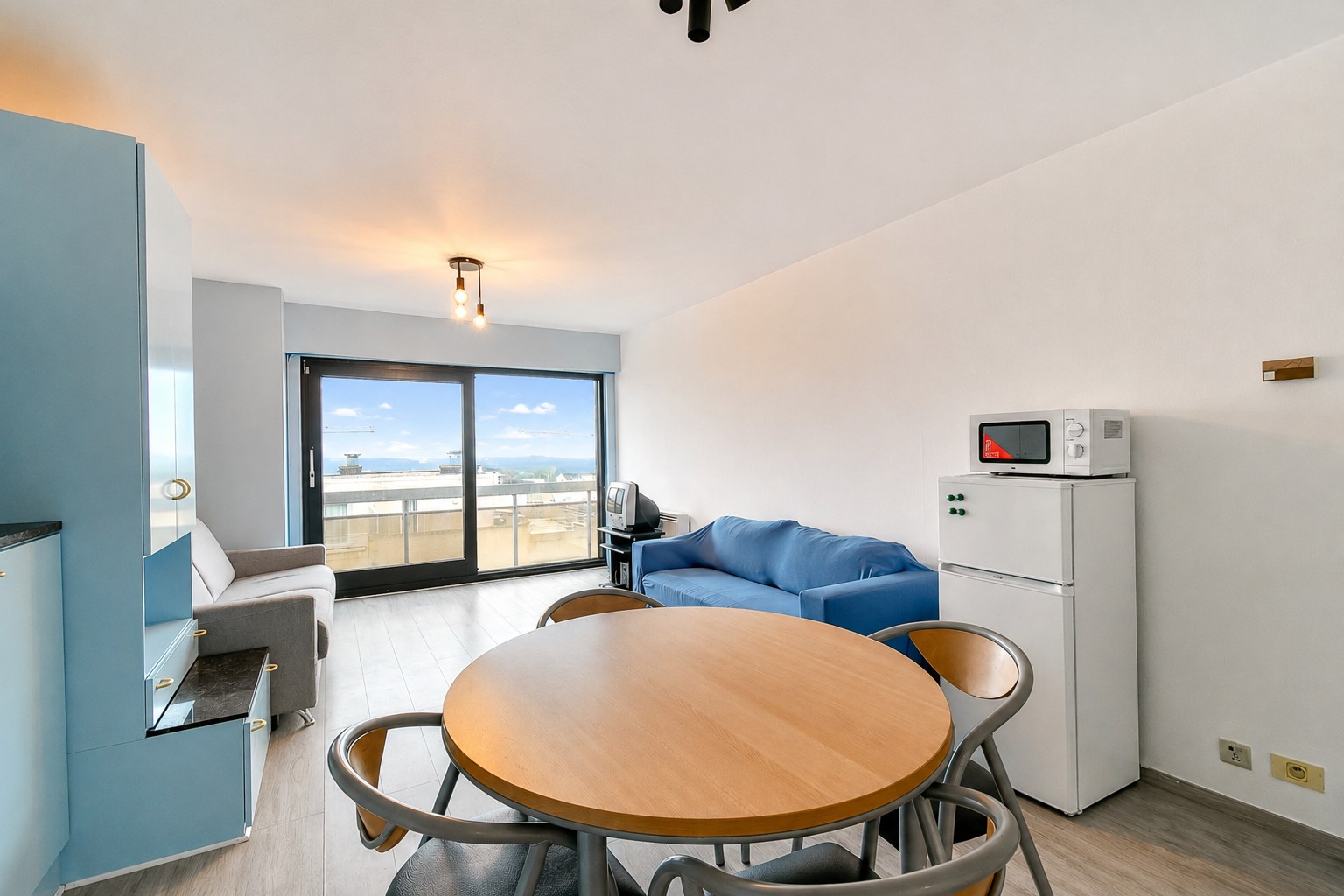 Studio met zongericht balkon in het centrum van Middelkerke 