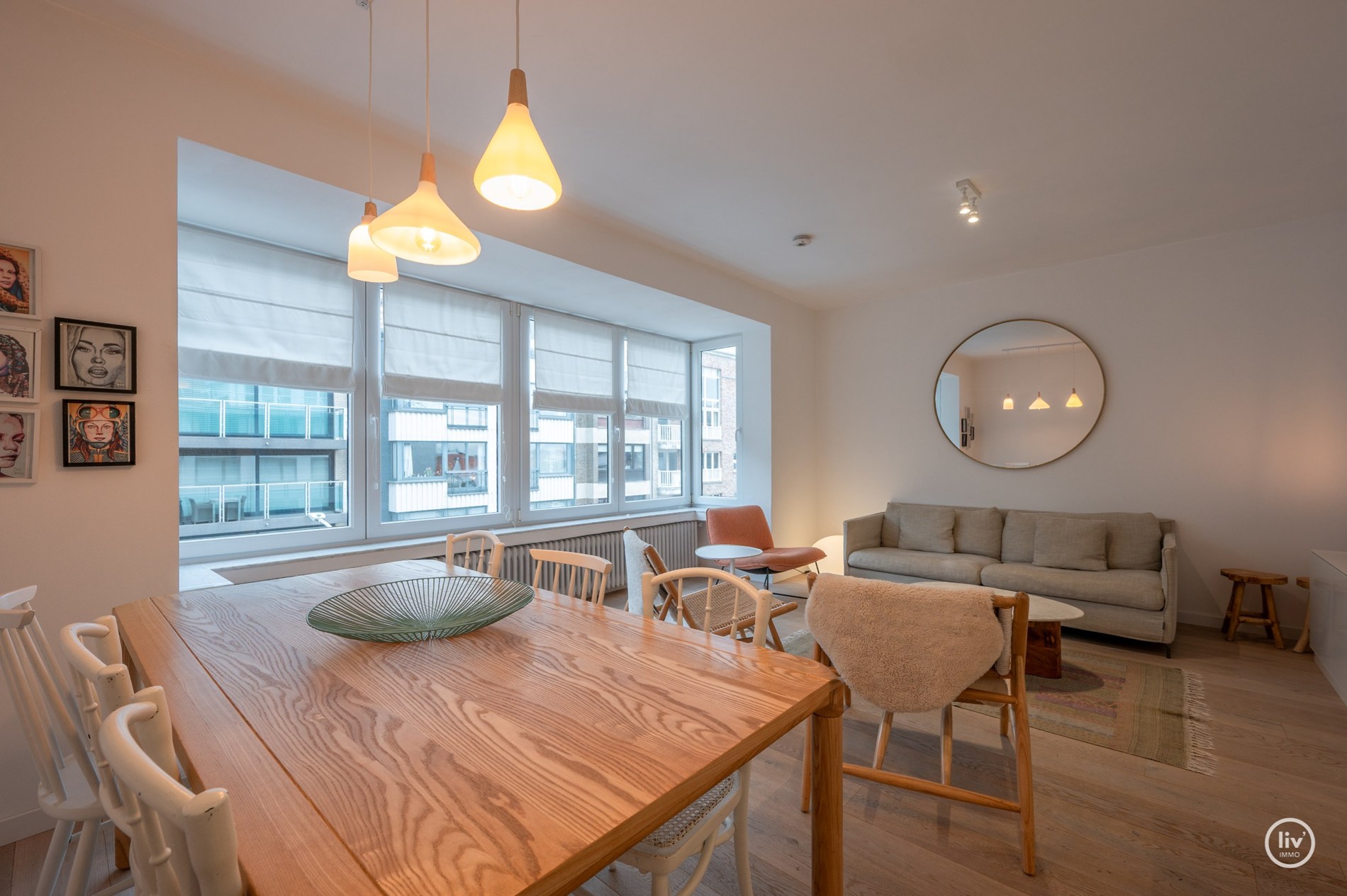 Gezellig 2 slaapkamerappartement gelegen op de Parmentierlaan te Knokke. 