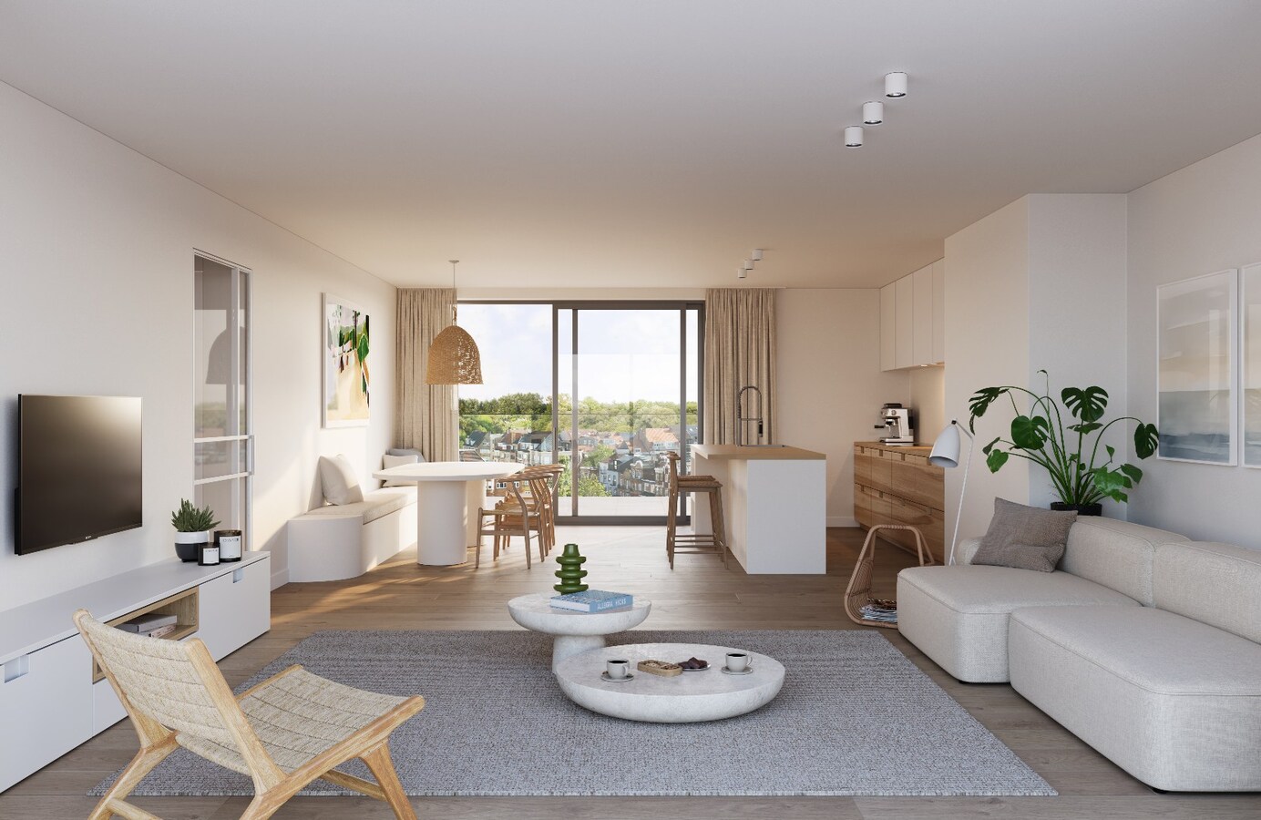 Unieke penthouse van 154 m2 in de winkelstraat in De Panne 