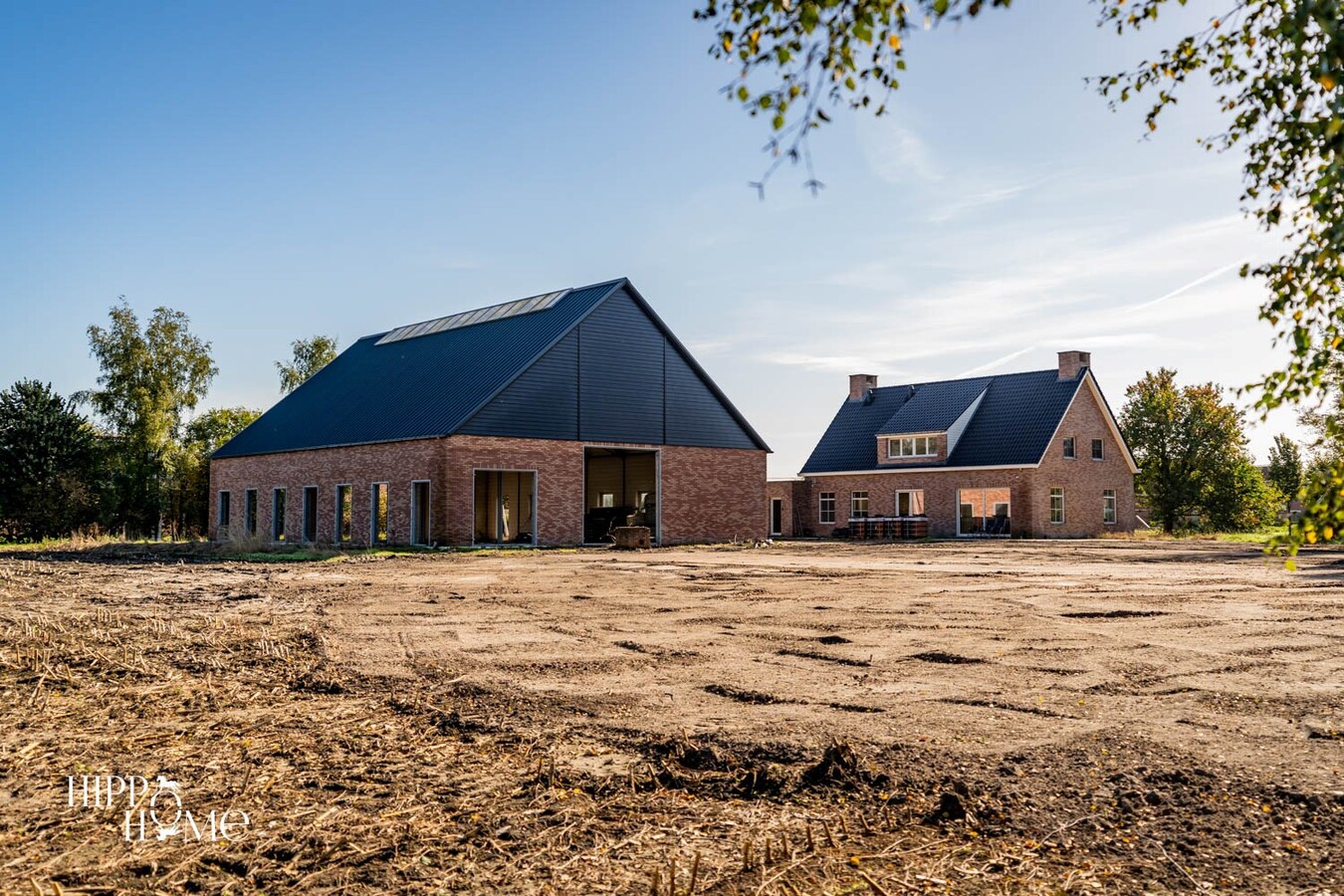 Hedendaags woning met hangar en aanpalend grasland op +/- 1,5ha 
