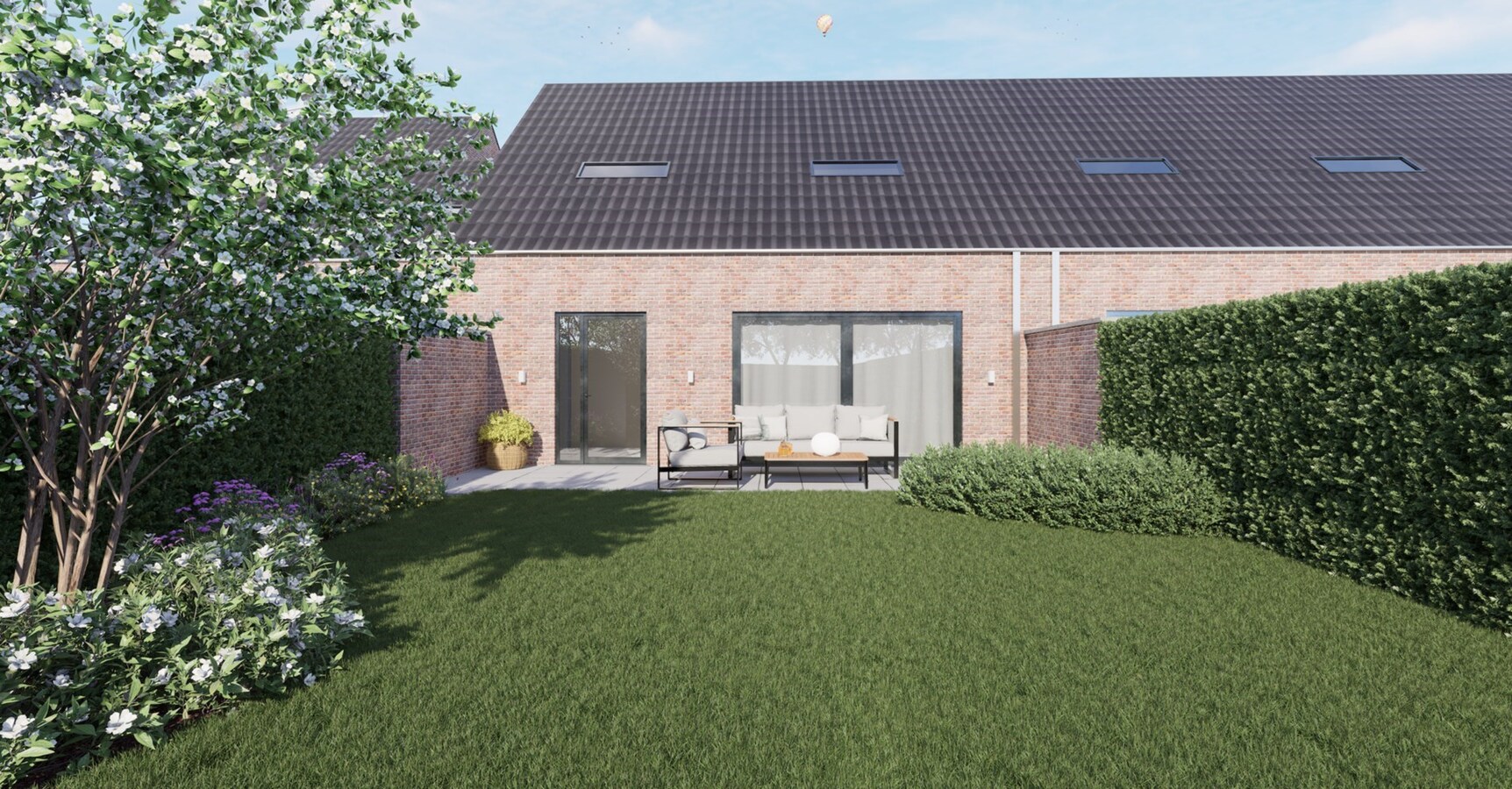 3 façades érigée sur 300m² 