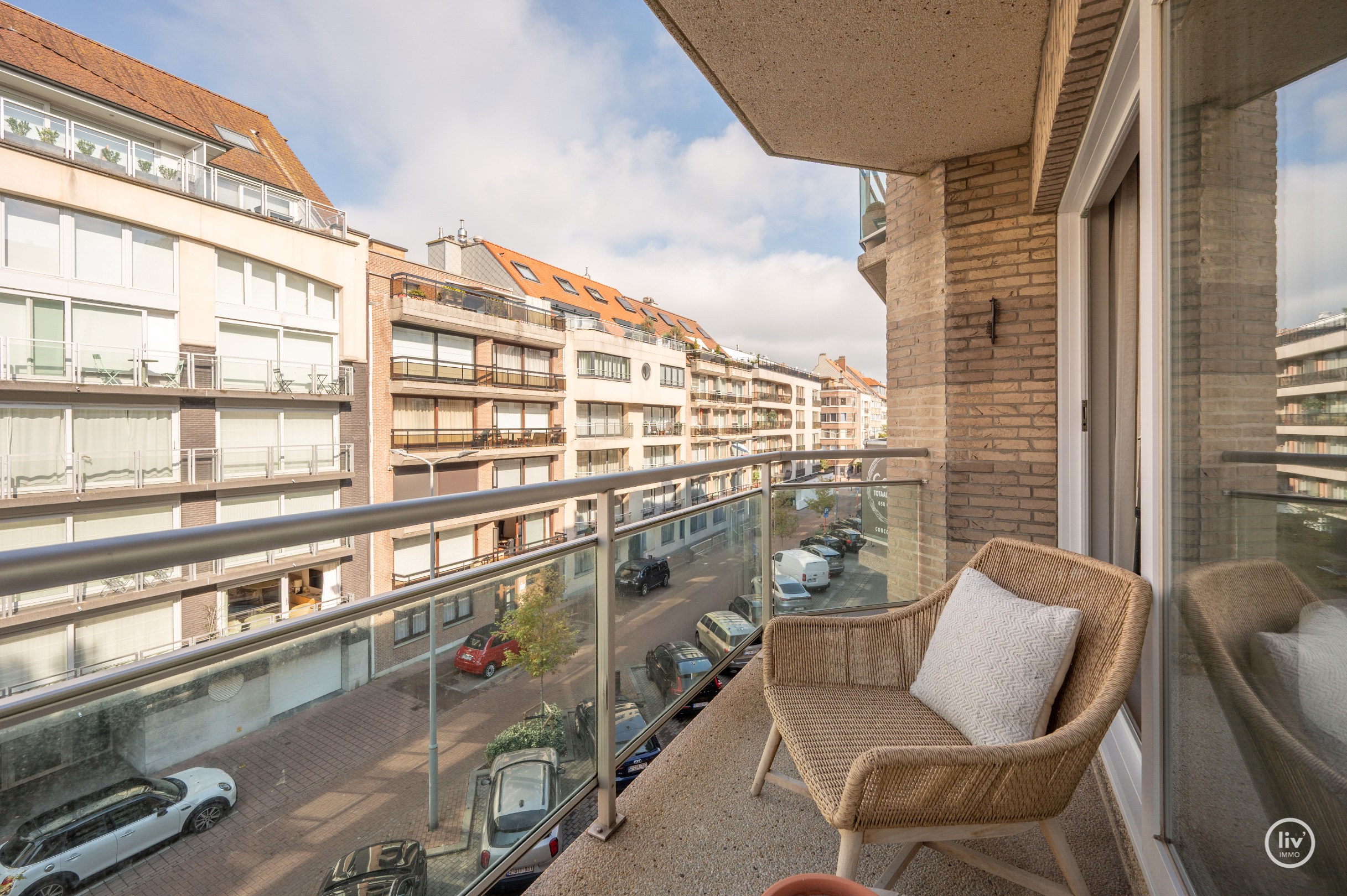 Appartement spacieux et agréable avec 2 chambres à coucher au centre de Knokke 