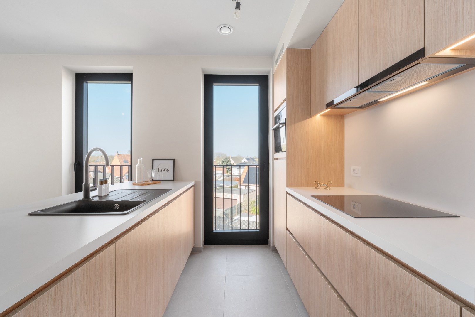 Nieuwbouwappartement met twee slaapkamers, terras en ondergrondse autostaanplaats in Zulte! 