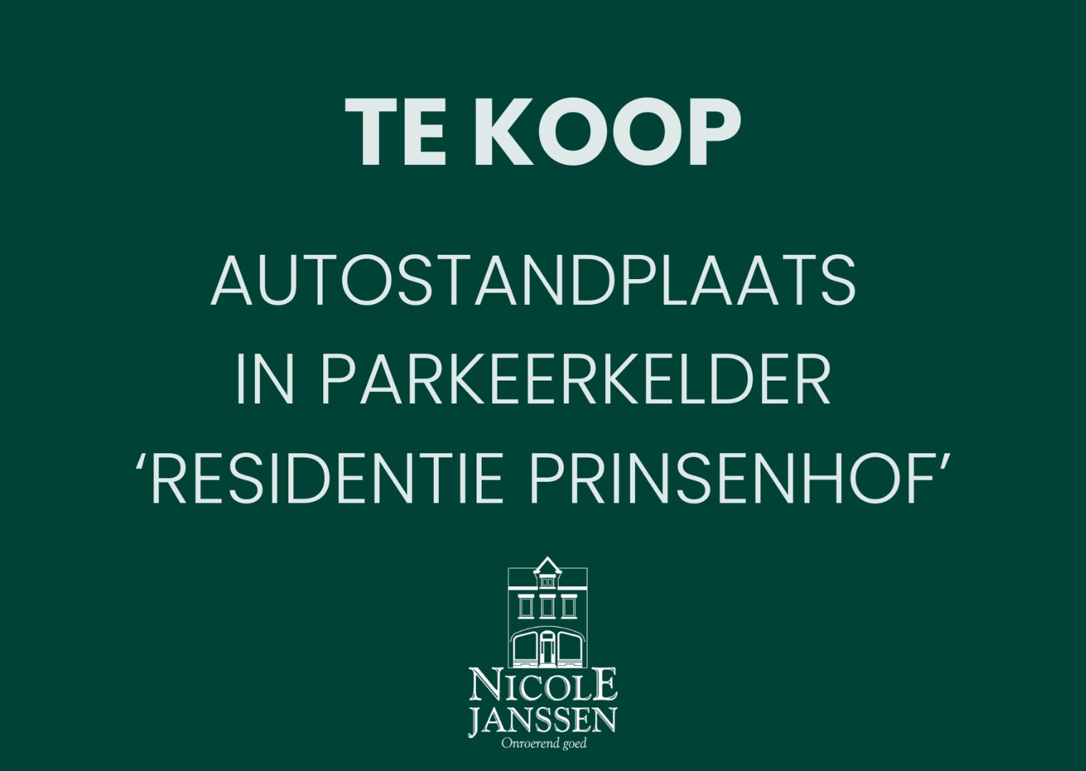 Autostandplaats in parkeerkelder 