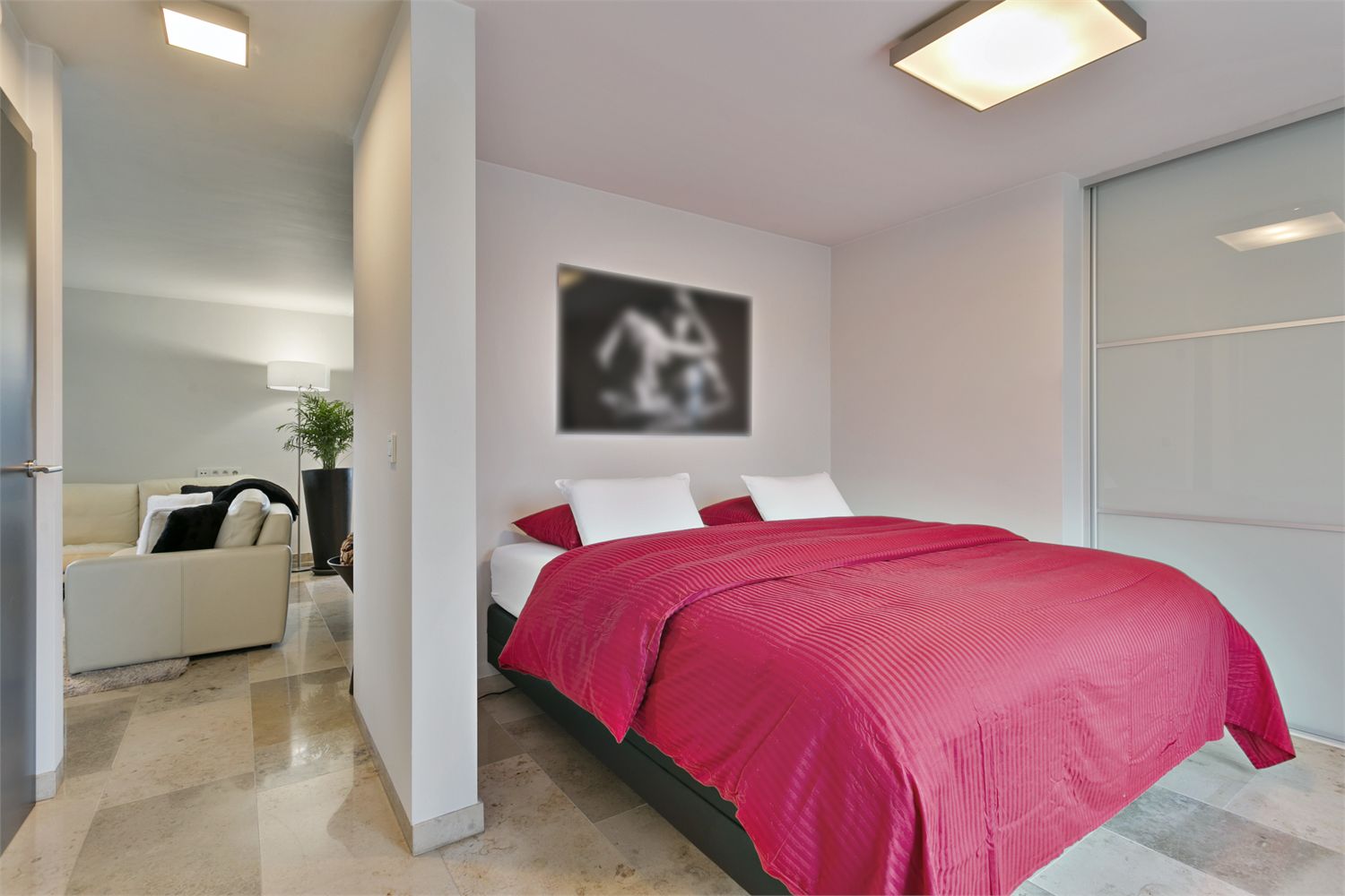 Dakappartement te koop. 