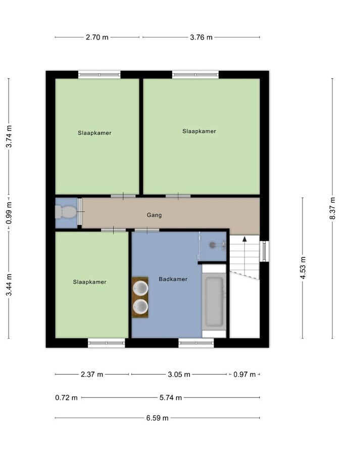 Moderne woning op het einde van een doodlopende straat te Duffel 