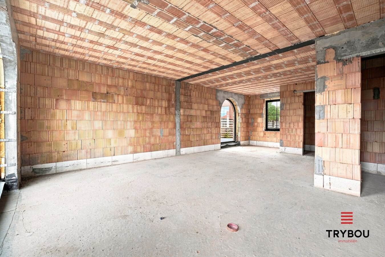 Ruime casco halfopen nieuwbouw met ruime garage in Merkem! 
