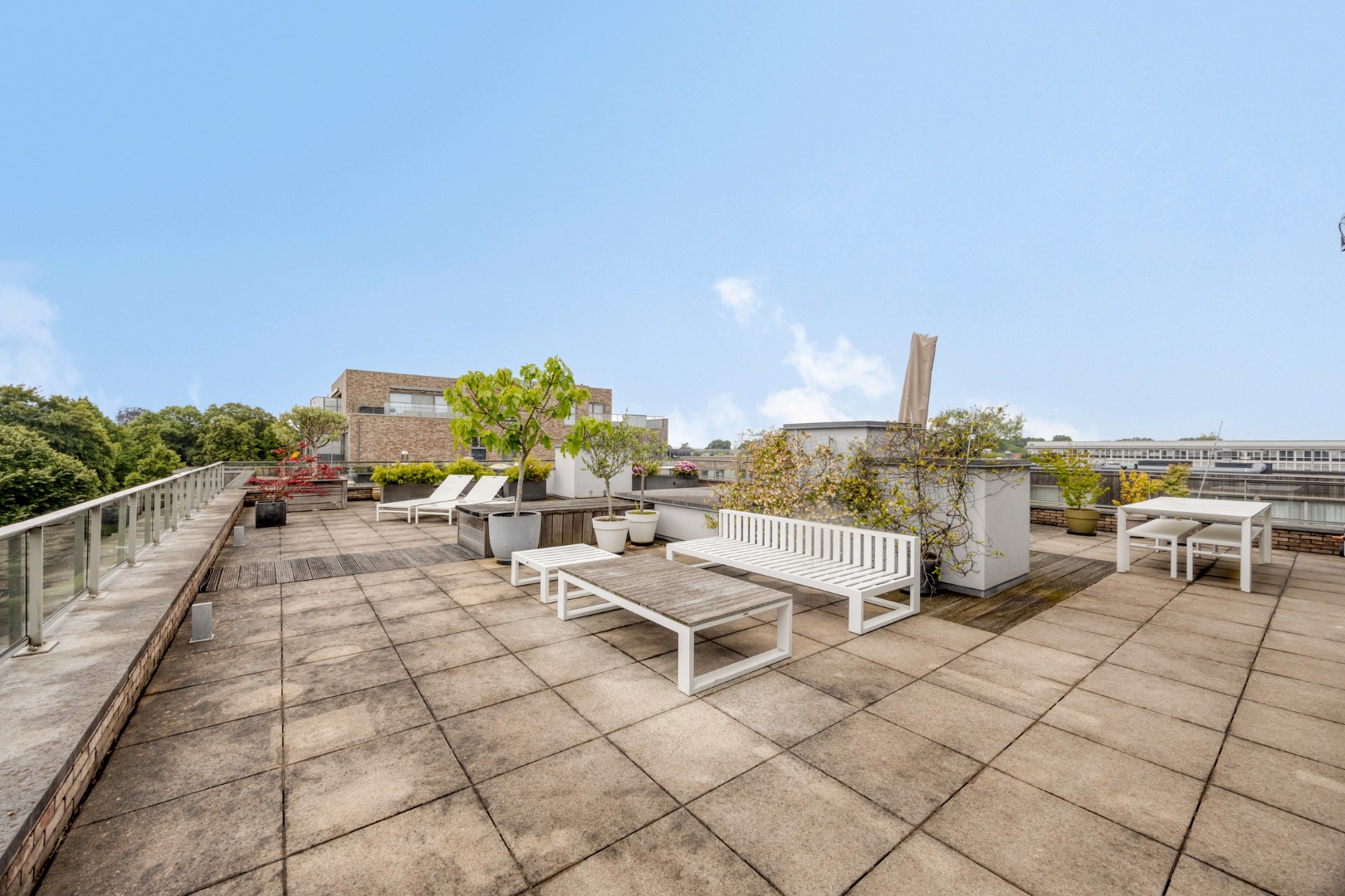 Terras met zithoek