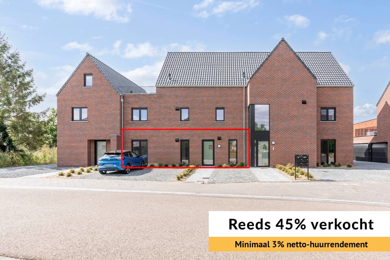 Gelijkvloers appartement met twee slaapkamers - reeds 45% VERKOCHT 