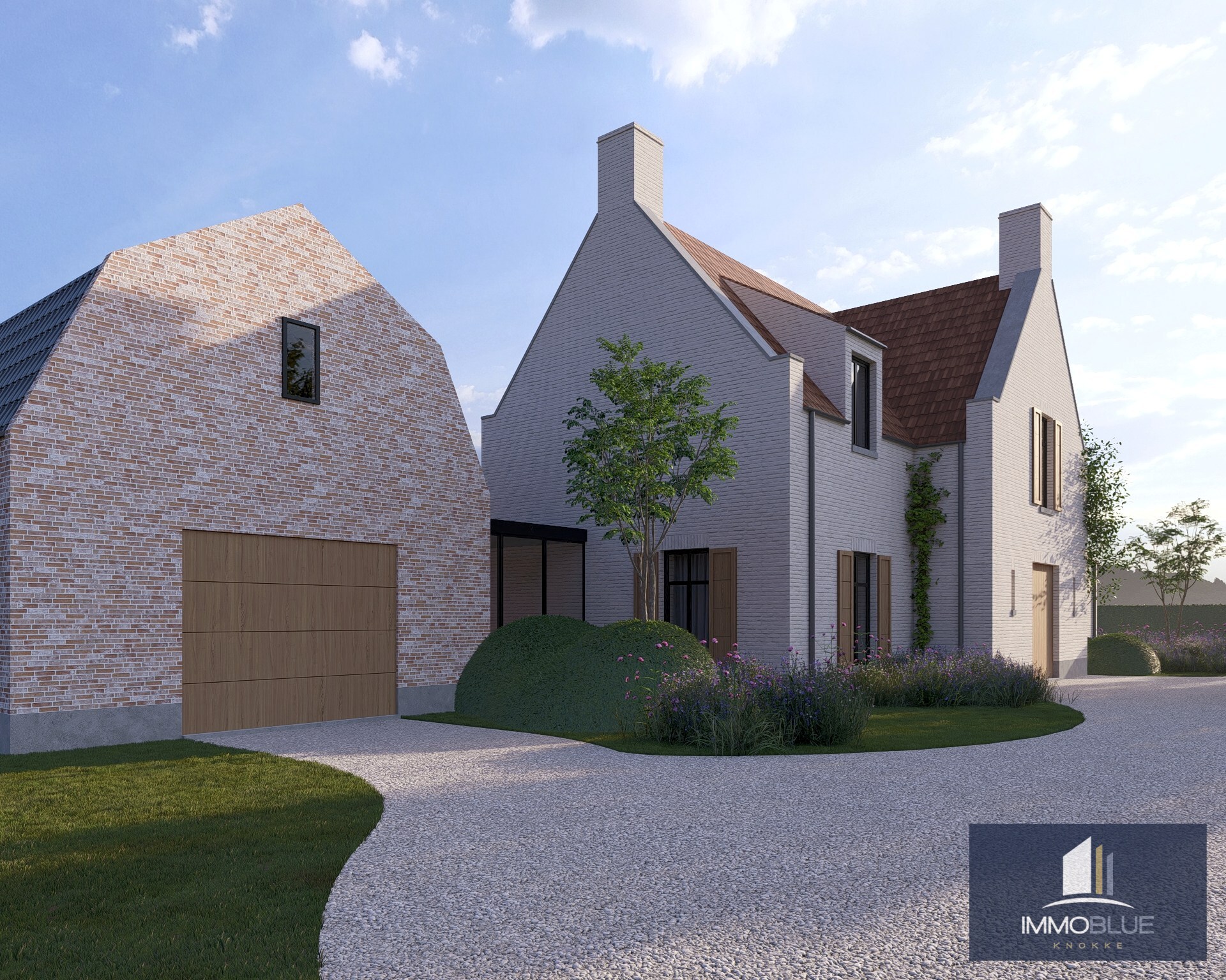 Exclusieve bouwgrond met open zicht gelegen aan het Zwin met goedgekeurde bouwplannen. 