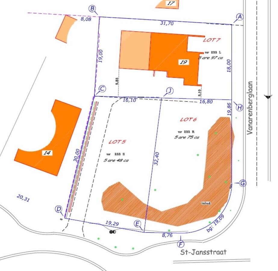 Bouwgrond van 5a75ca voor een open bebouwing 