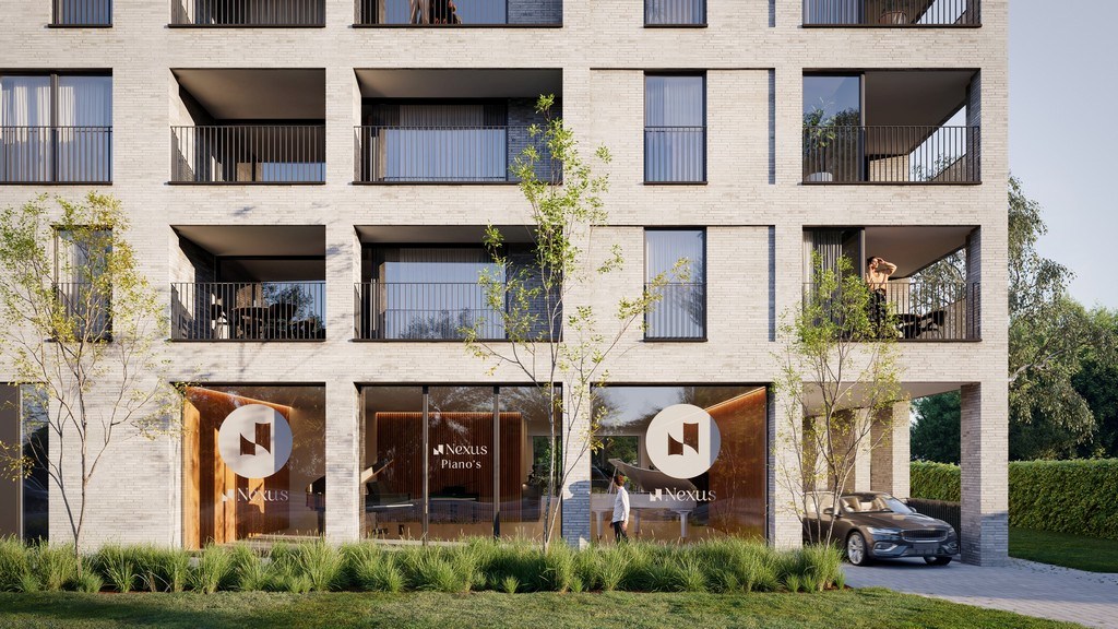 Nieuwbouw kantoor en winkelruimte te koop in Oostakker