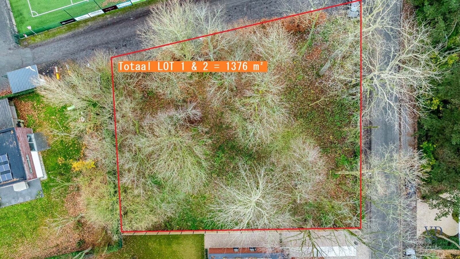 Bouwgrond voor open bebouwing. 