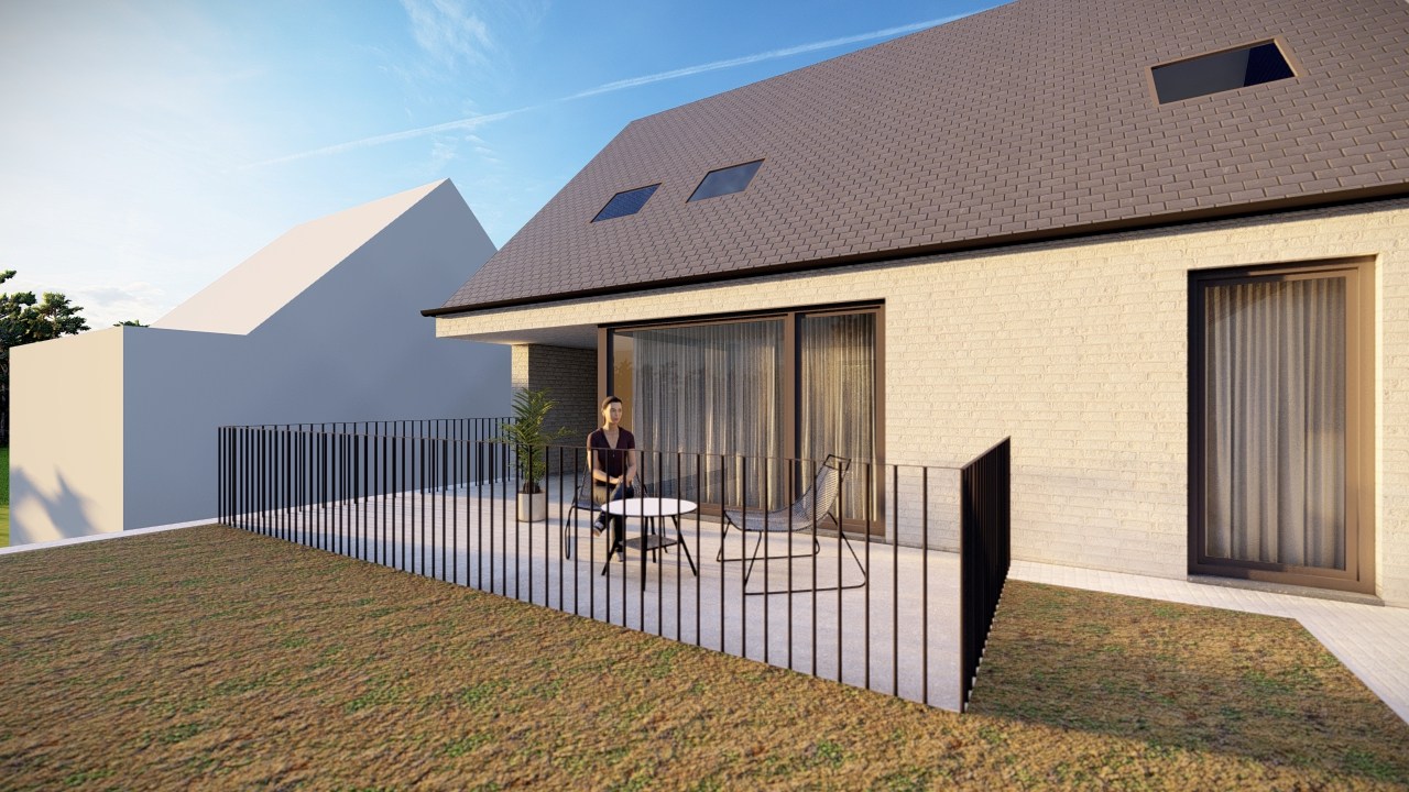 Duplex-appartement met 3 slpk. en ruim terras in Mol-Sluis 