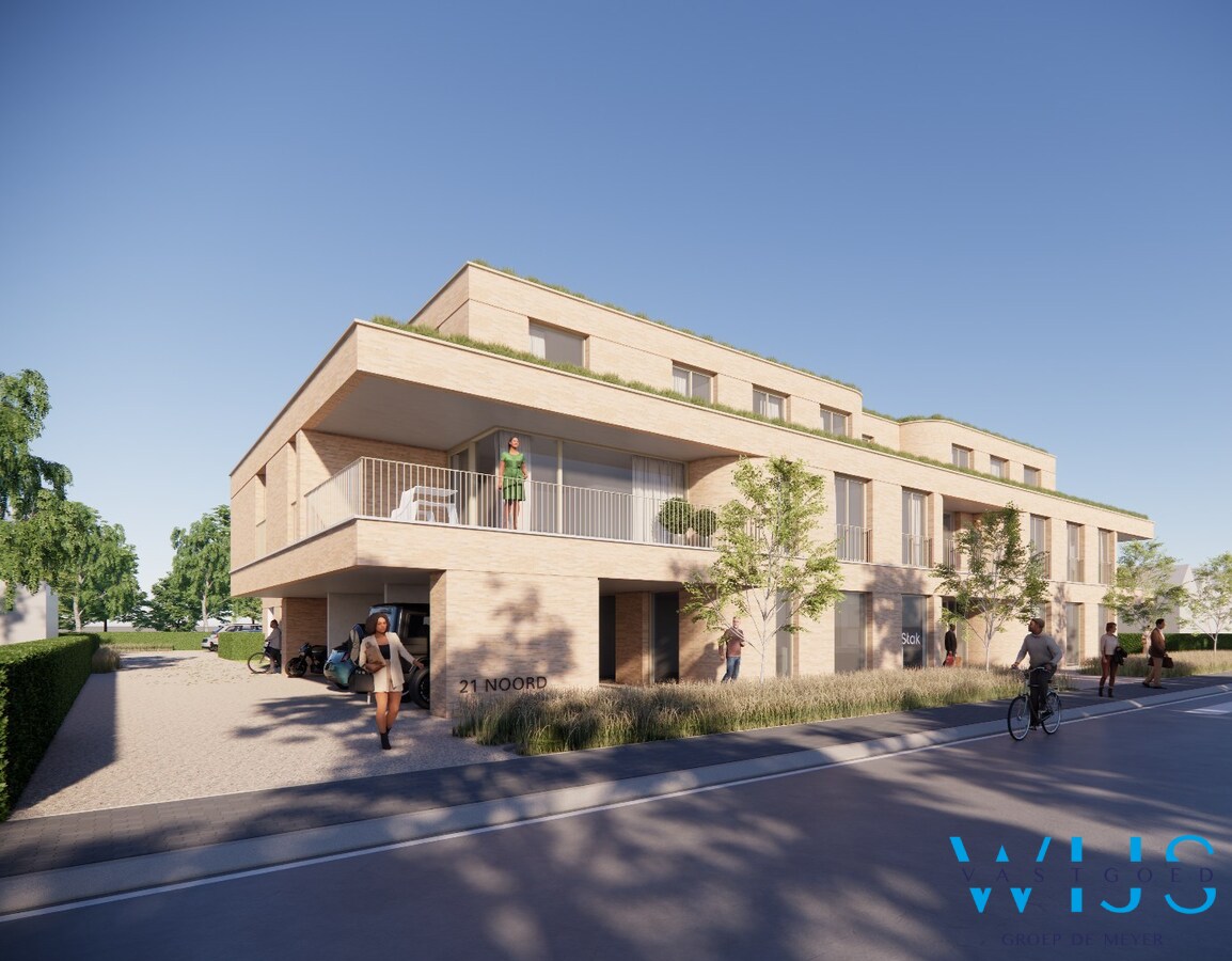 Modern nieuwbouwappartement in Residentie 21 Noord te Ertvelde! 