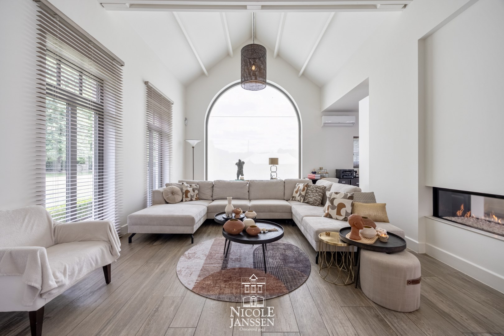 Leefruimte met panoramisch zicht