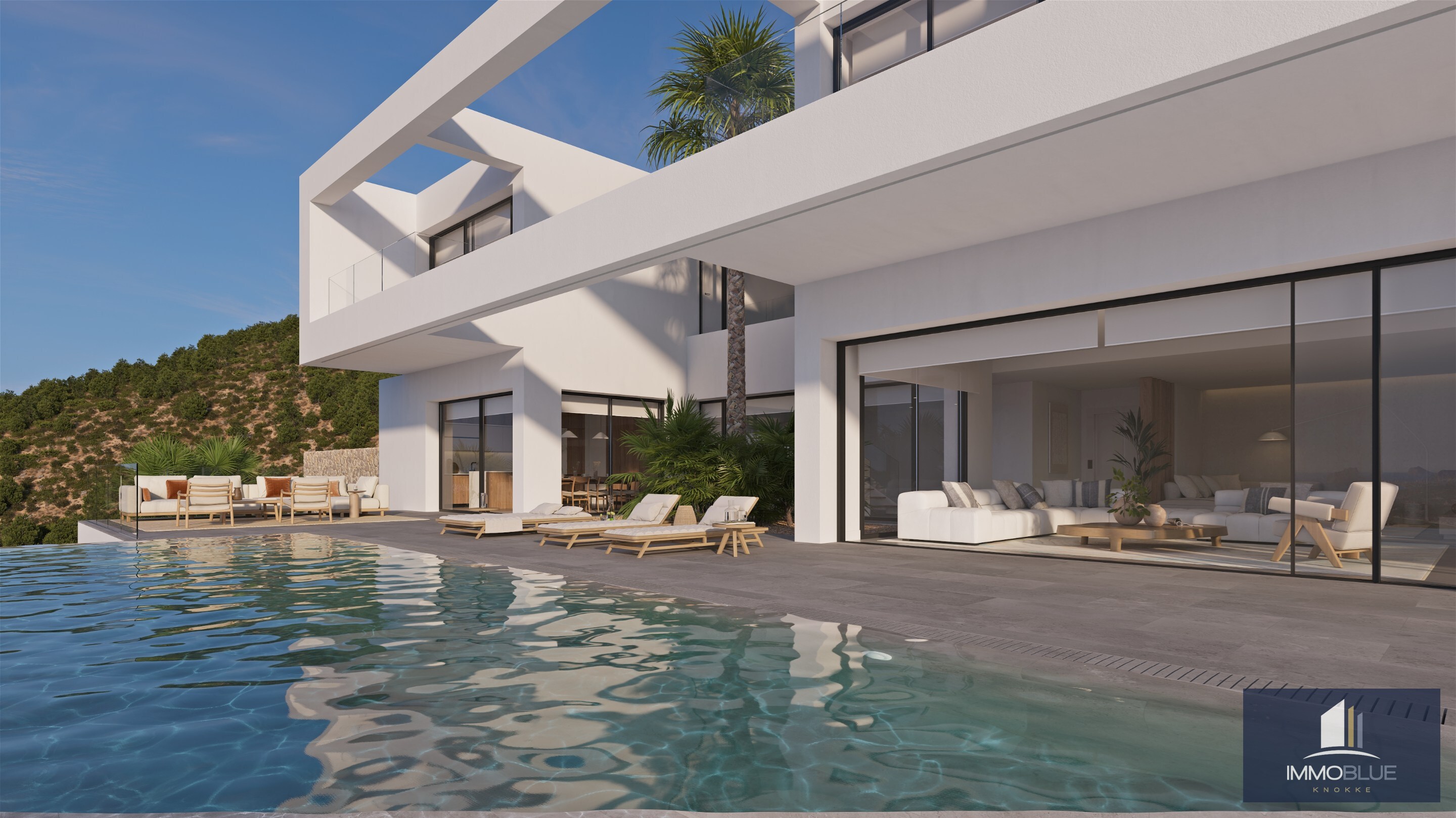 Designvilla in Benissa met infinity pool. 