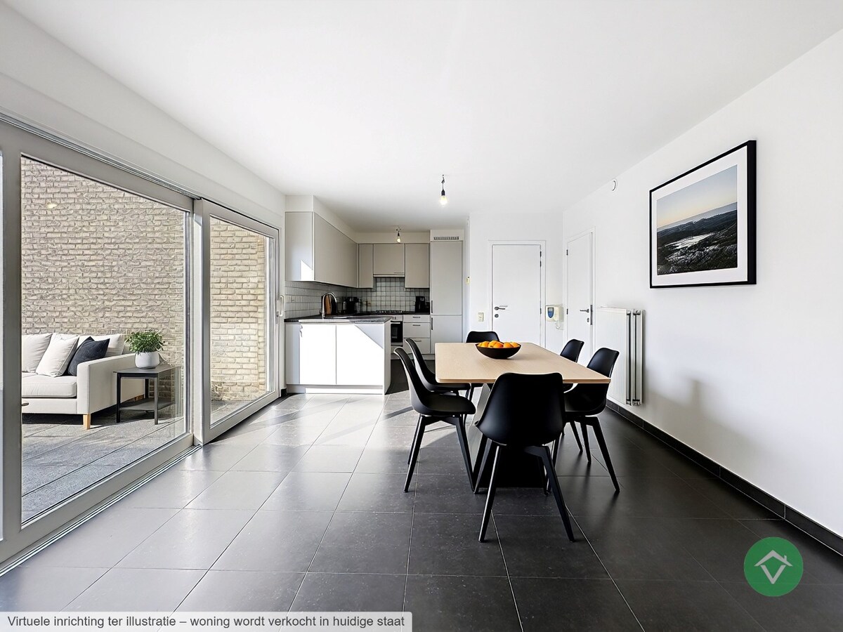 Instapklaar gelijkvloers appartement met staanplaats te Gistel 