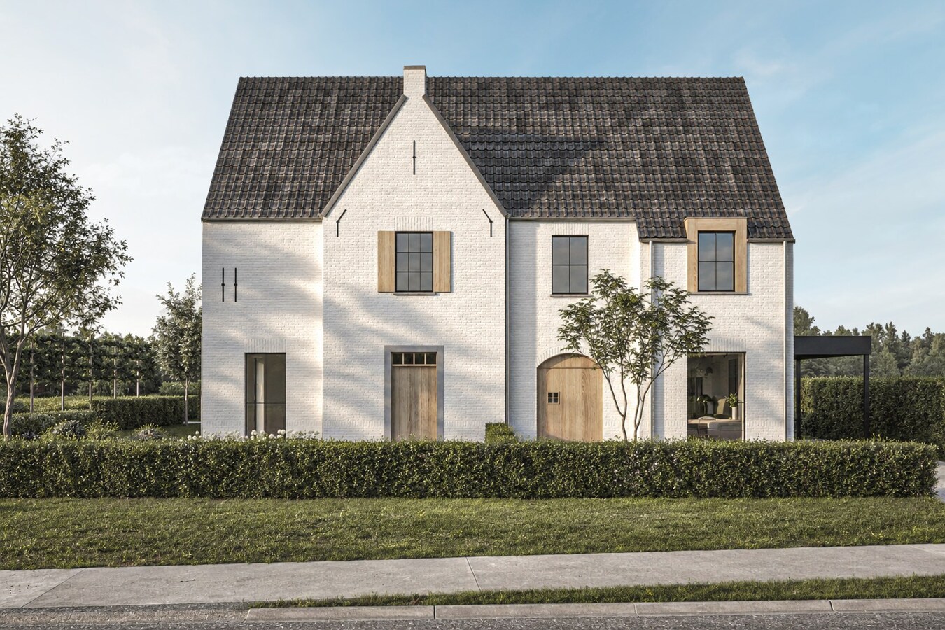 Project ‘Jumelle’: stijlvol, duurzaam en VOLLEDIG AFGEWERKT BEN-wonen (E20) in Niel-bij-As 