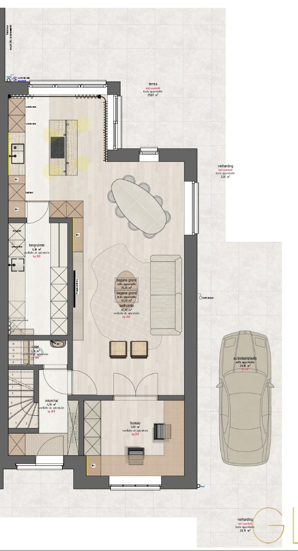 Halfvrijstaande nieuwbouwwoning (Casco plus) 