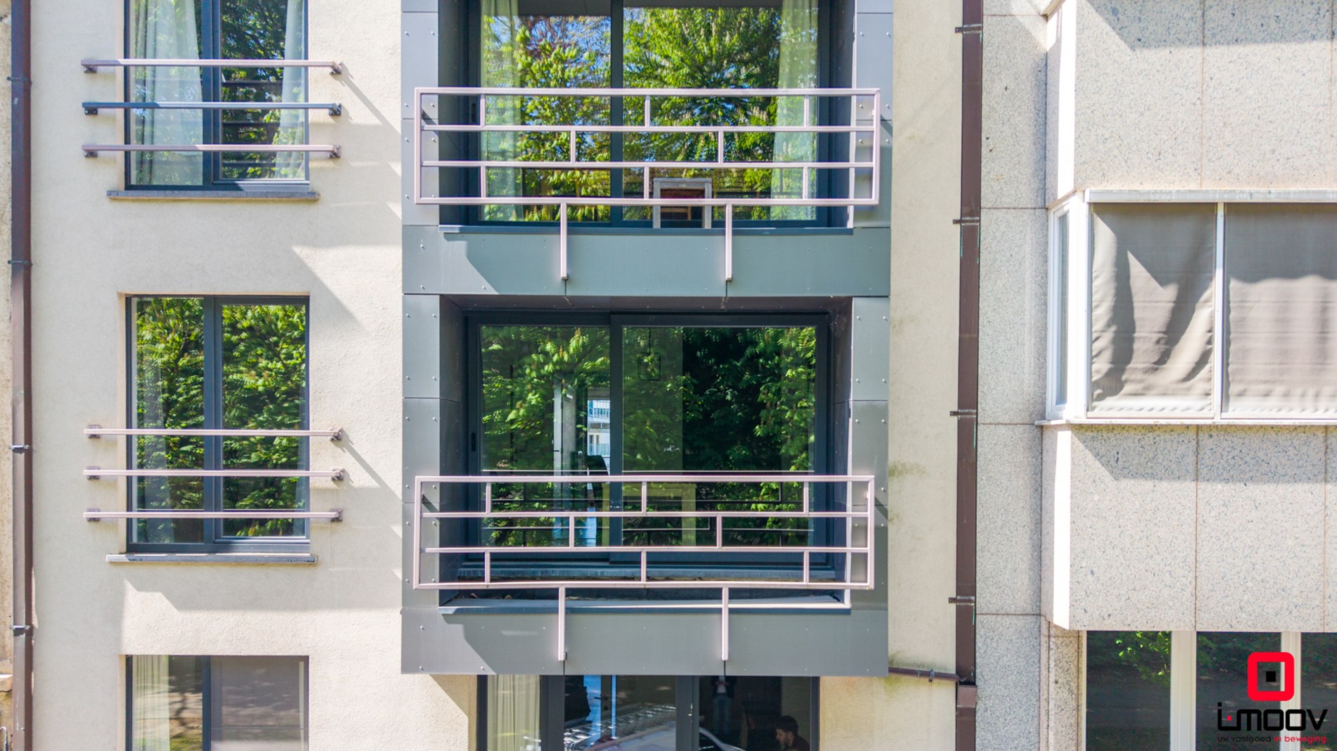 Eénslaapkamer appartement met twee terrassen en uniek parkzicht 