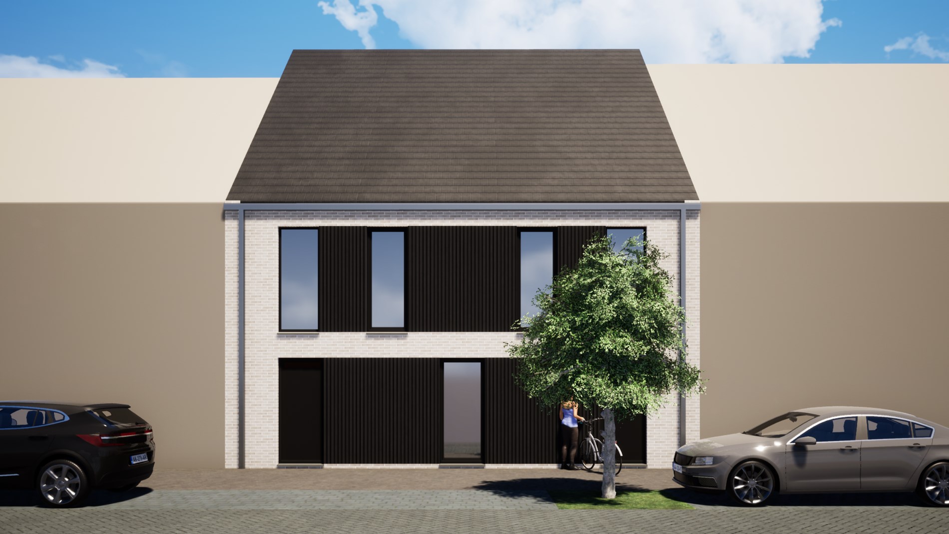 Ruime nieuwbouwwoningen in centrum Zandvoorde 