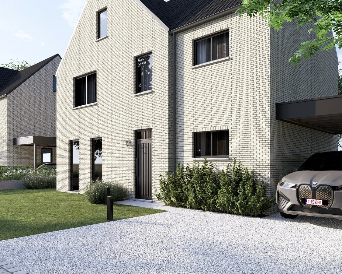 Nieuwbouwproject van 2 vrijstaande nieuwbouwwoningen op percelen van 6are en 6a22ca op een rustige locatie te Neeroeteren! 