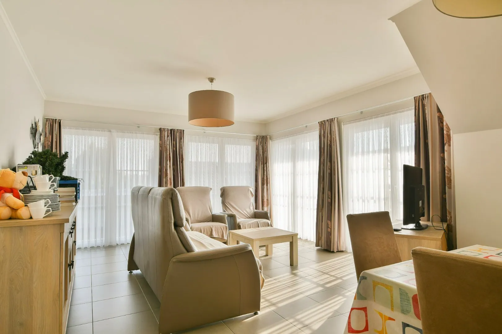Duplex appartement te huur in Westkerke met garage 