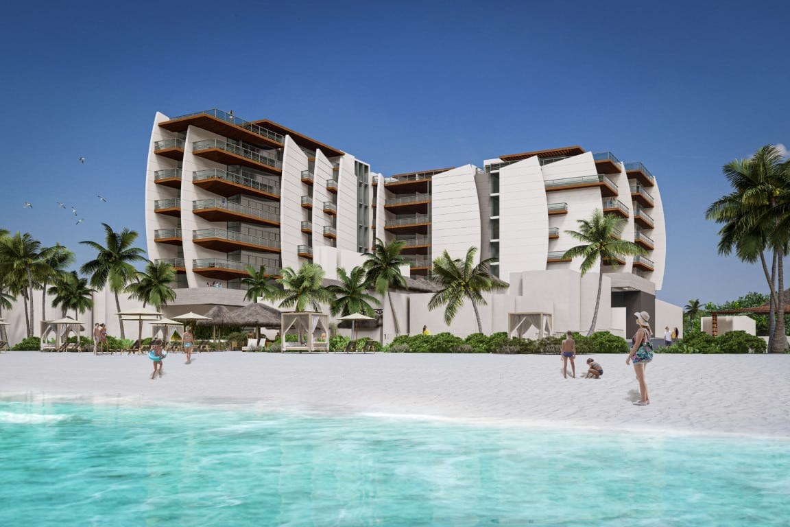 Prachtige villa appartementen direct op het strand van Playa del Carmen 