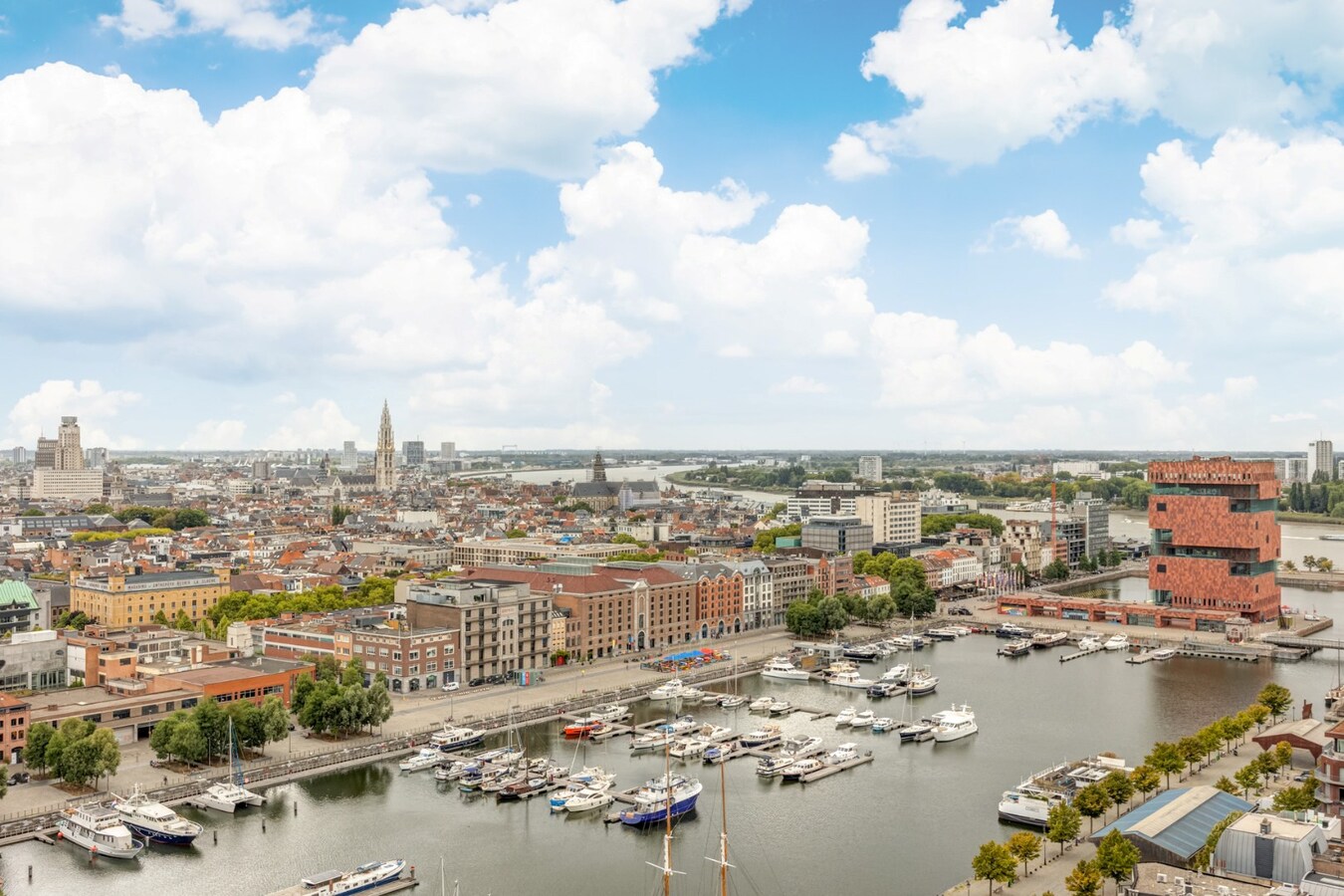 Modern appt. met terras en zicht op het MAS op 't Eilandje! 