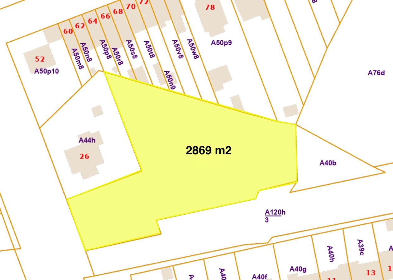 Terrain à bâtir de 2869m² pour une construction individuelle, TOP SECTEUR ! 