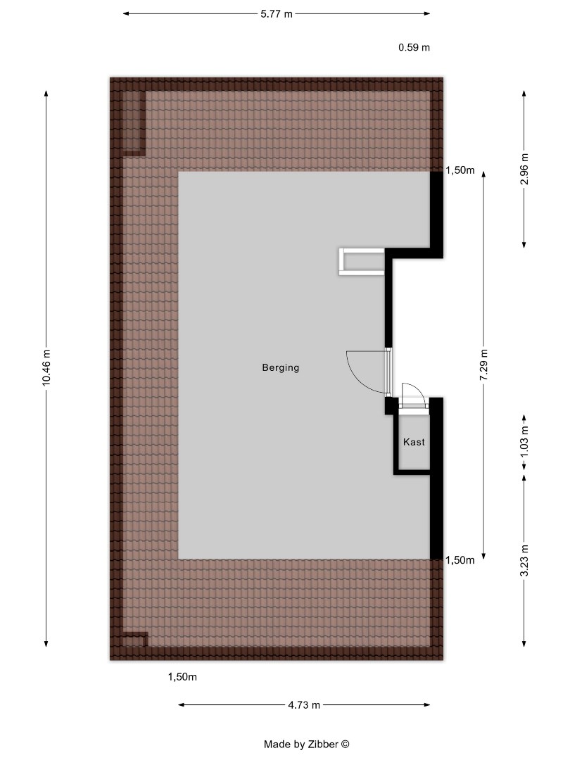 Appartement met 2 slaapkamers, 3 terrassen, garagebox en kelderberging in Kessel-Lo! - EPC 168 kWh/m² - bewoonbare opp. 67 m² 