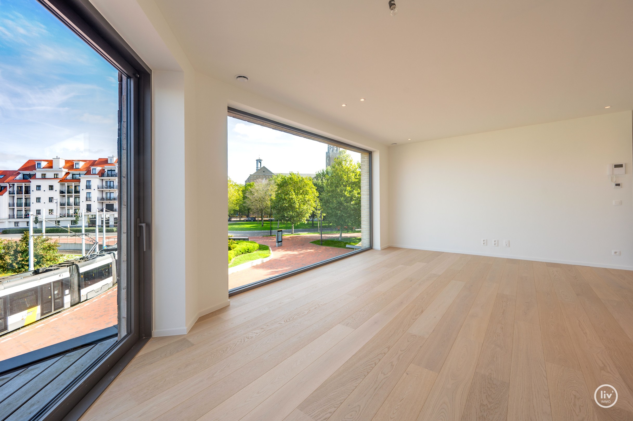 Nouvel appartement avec vue dégagée au centre de Knokke. 