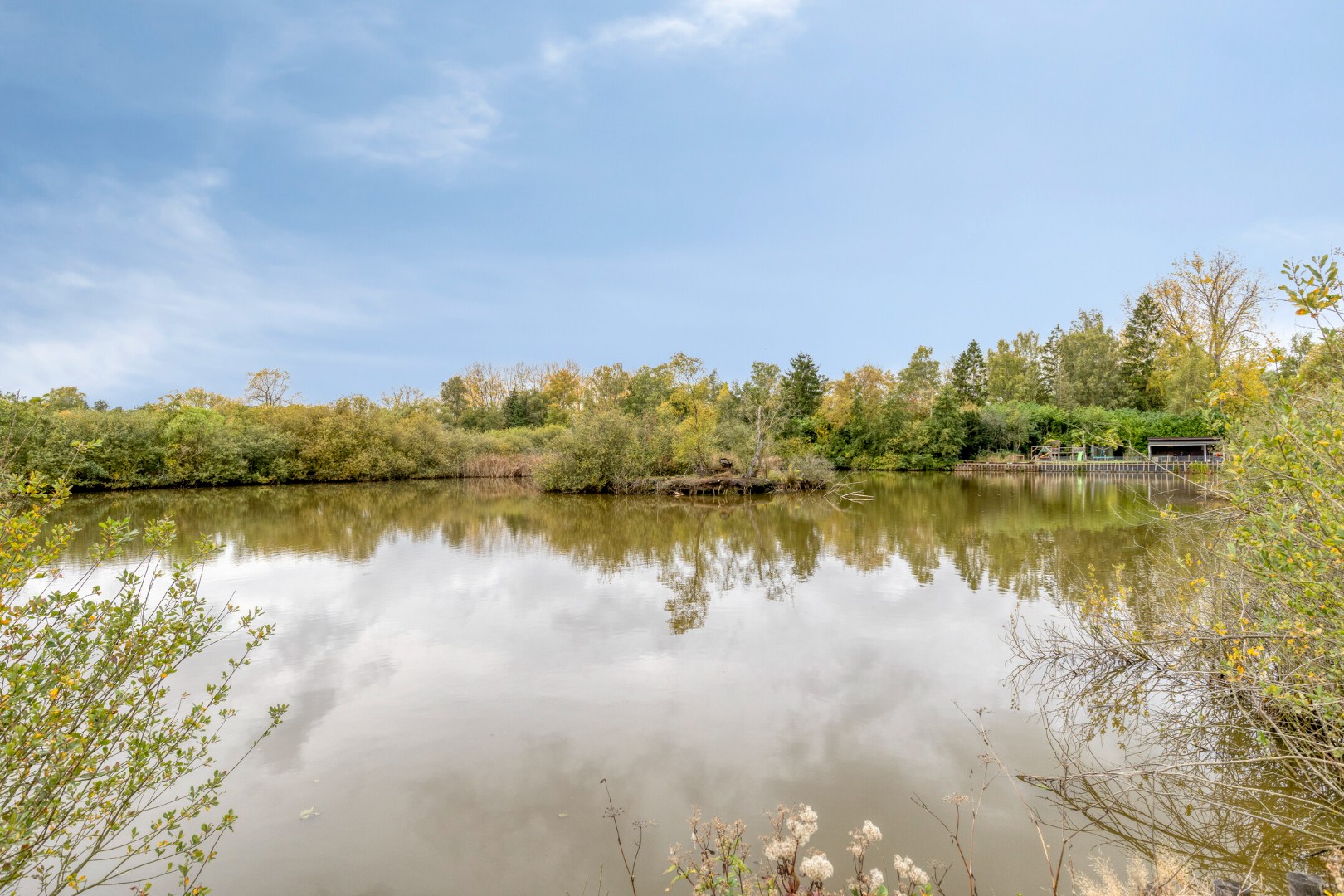Uniek perceel van 2 ha. en 34 are met 3 prachtige vijvers 