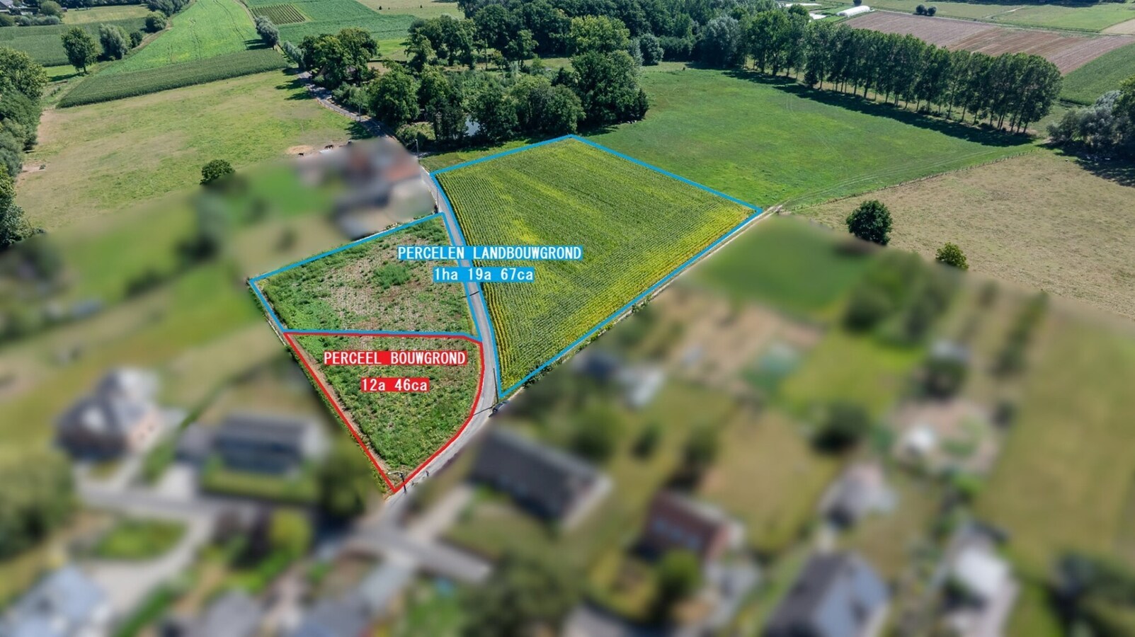 Exceptioneel gelegen bouw- en landbouwgrond te Michelbeke. 