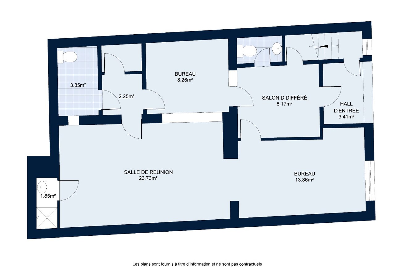Bureaux de +/- 65m² situés au cœur du centre de Pecq, idéal professions libérales ! 