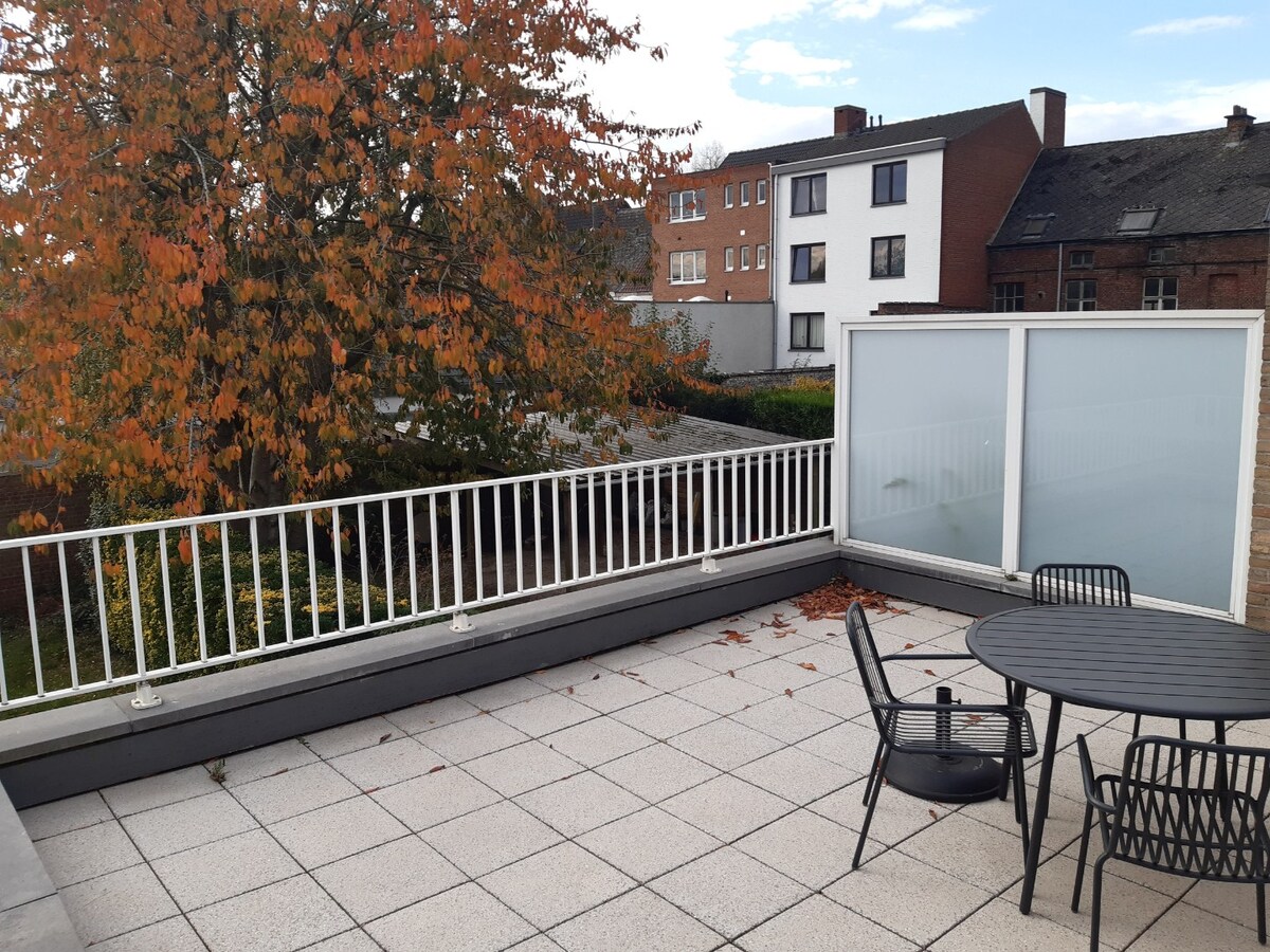 Aangenaam 1-slp-appartement met ruim terras. 
