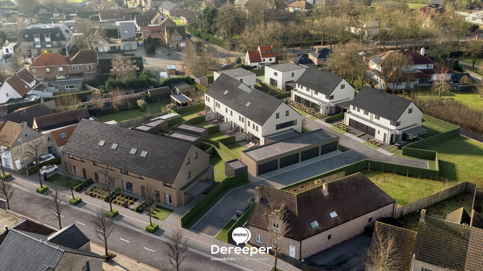 Nieuwbouwwoning met 4 slaapkamers op een uitstekende ligging in centrum Jabbeke 