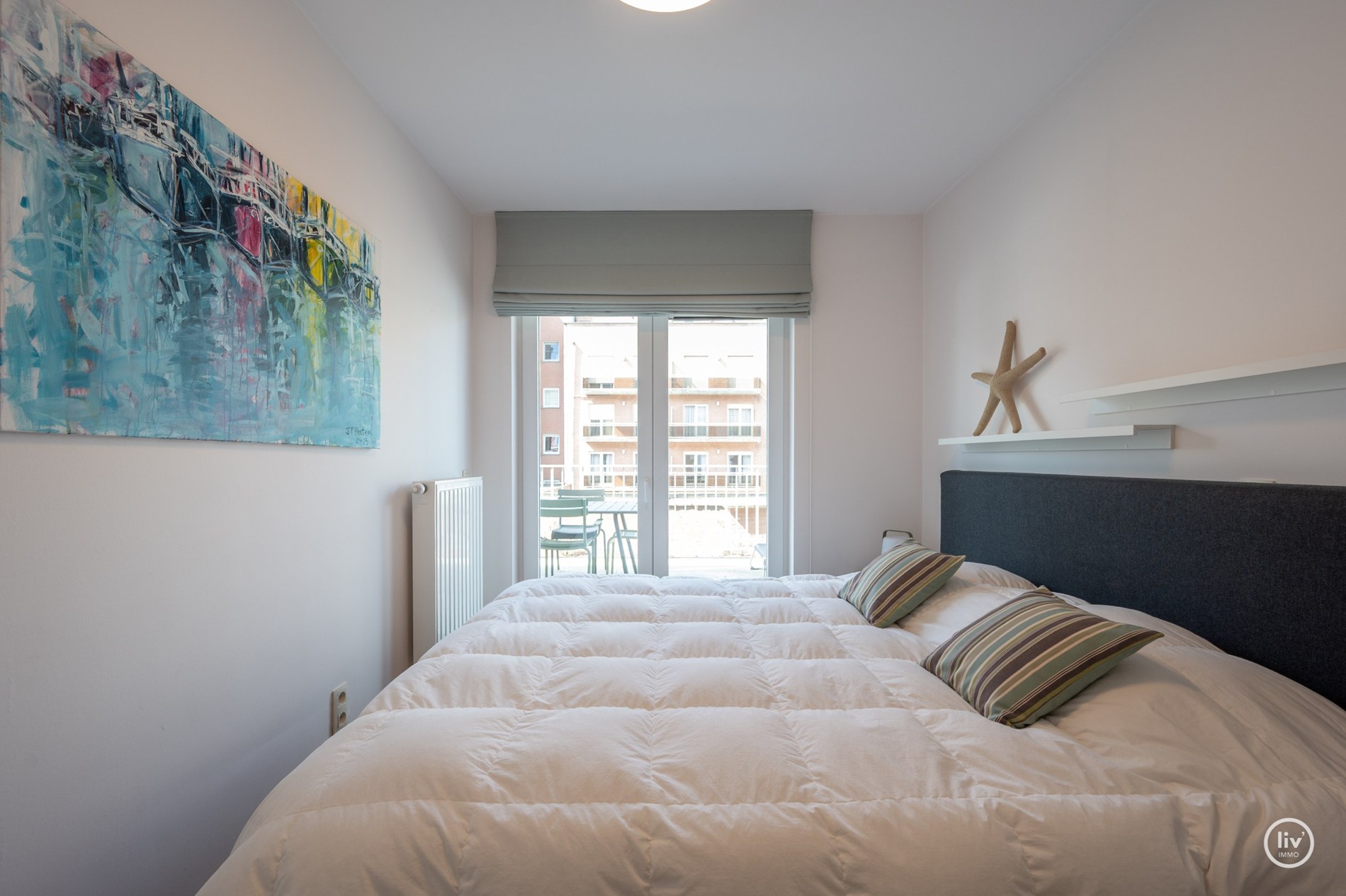 Magnifique appartement avec grande terrasse ensoleillée au centre de Knokke. 