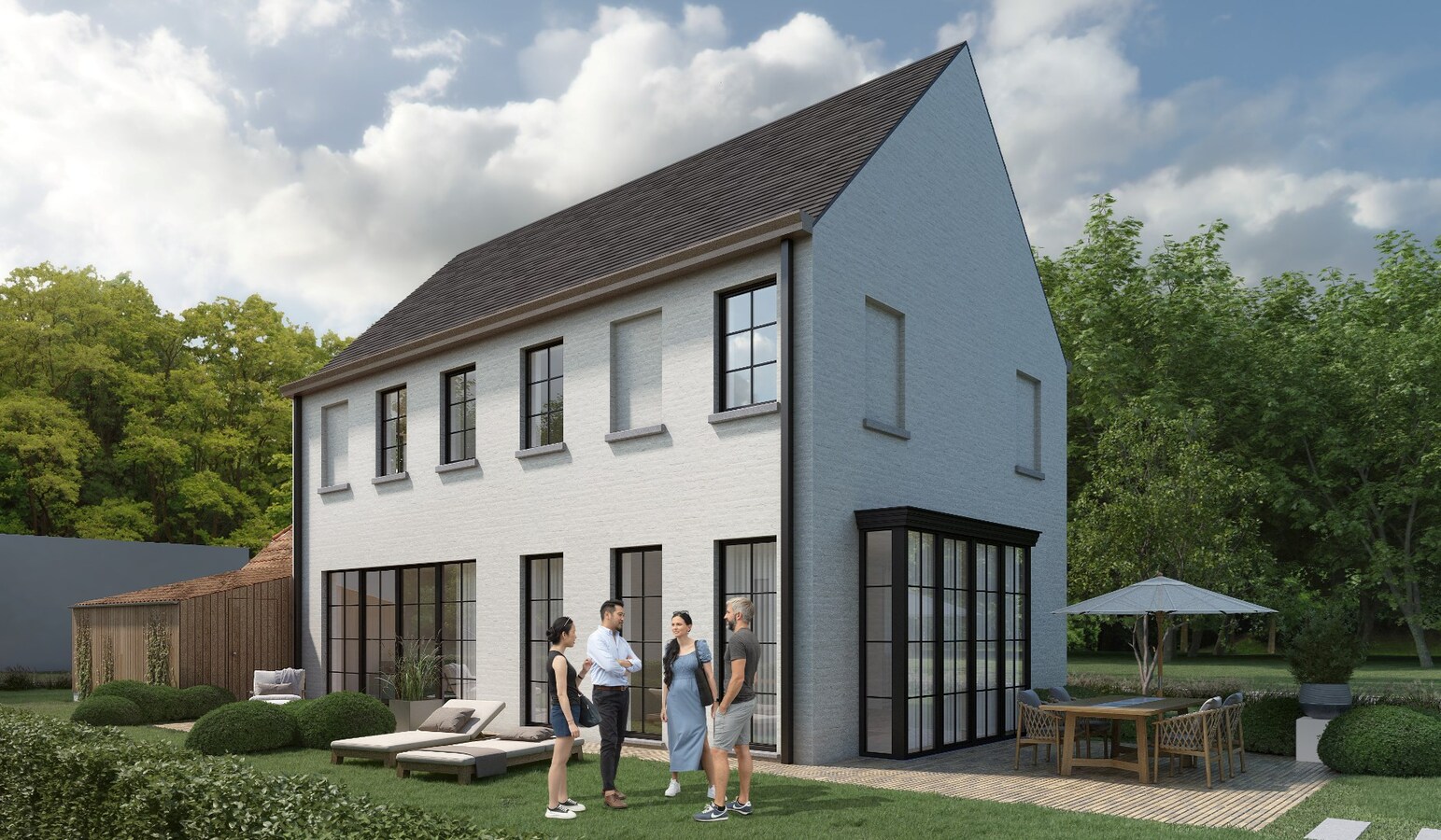 Prachtige nieuwbouwvilla te koop in Huise 