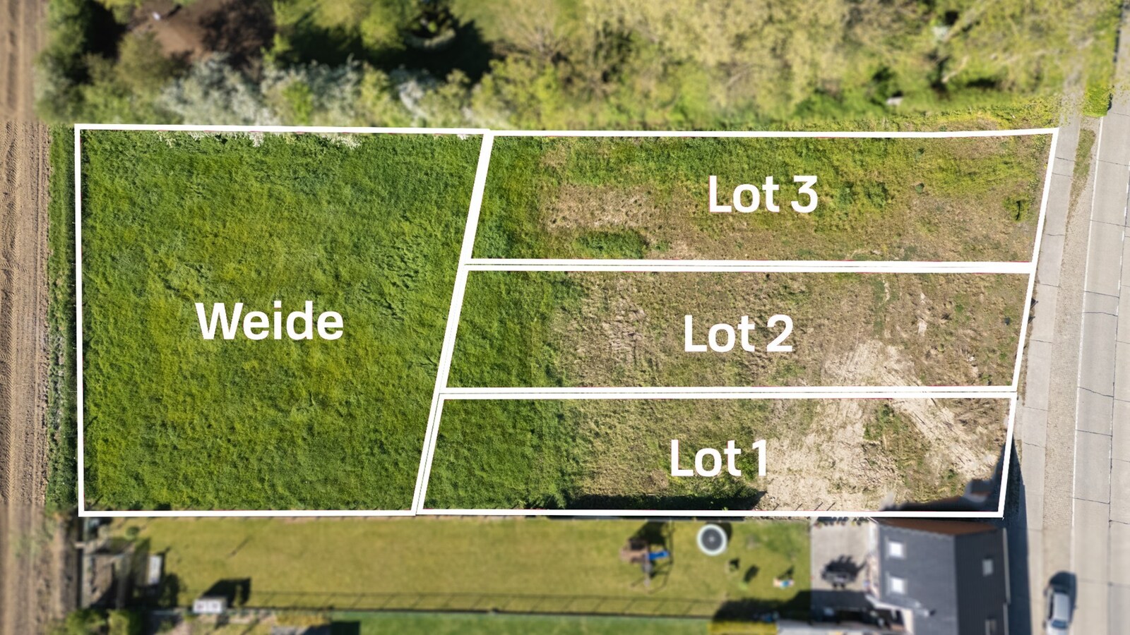 Bouwgrond Zonnebeekseweg Ieper - verschillende combinaties mogelijk 