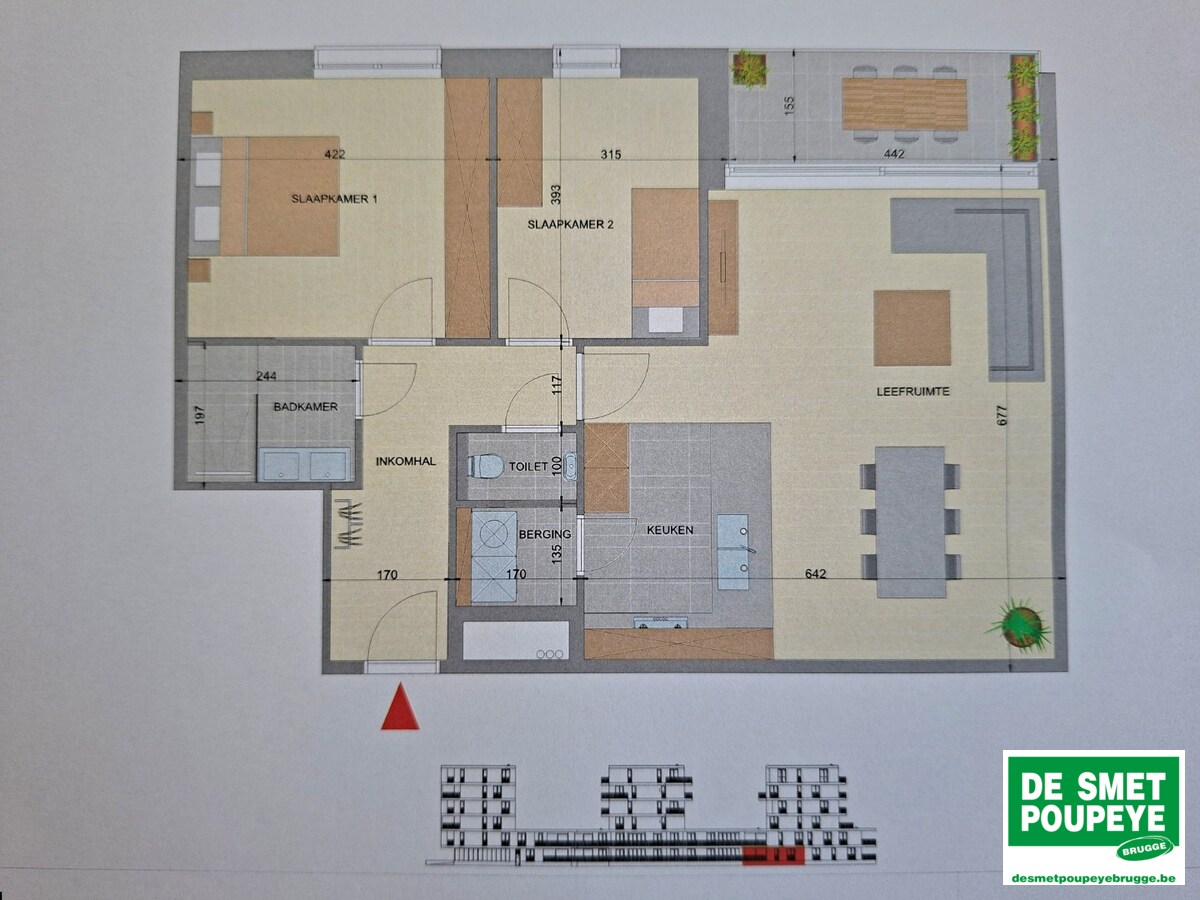 Recent gelijkvloersappartement 