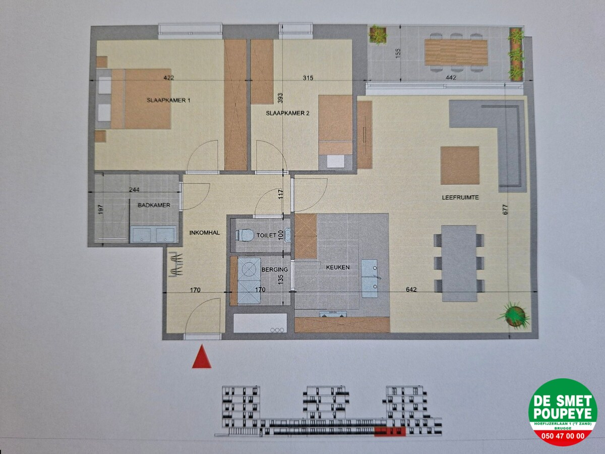 Recent gelijkvloersappartement 
