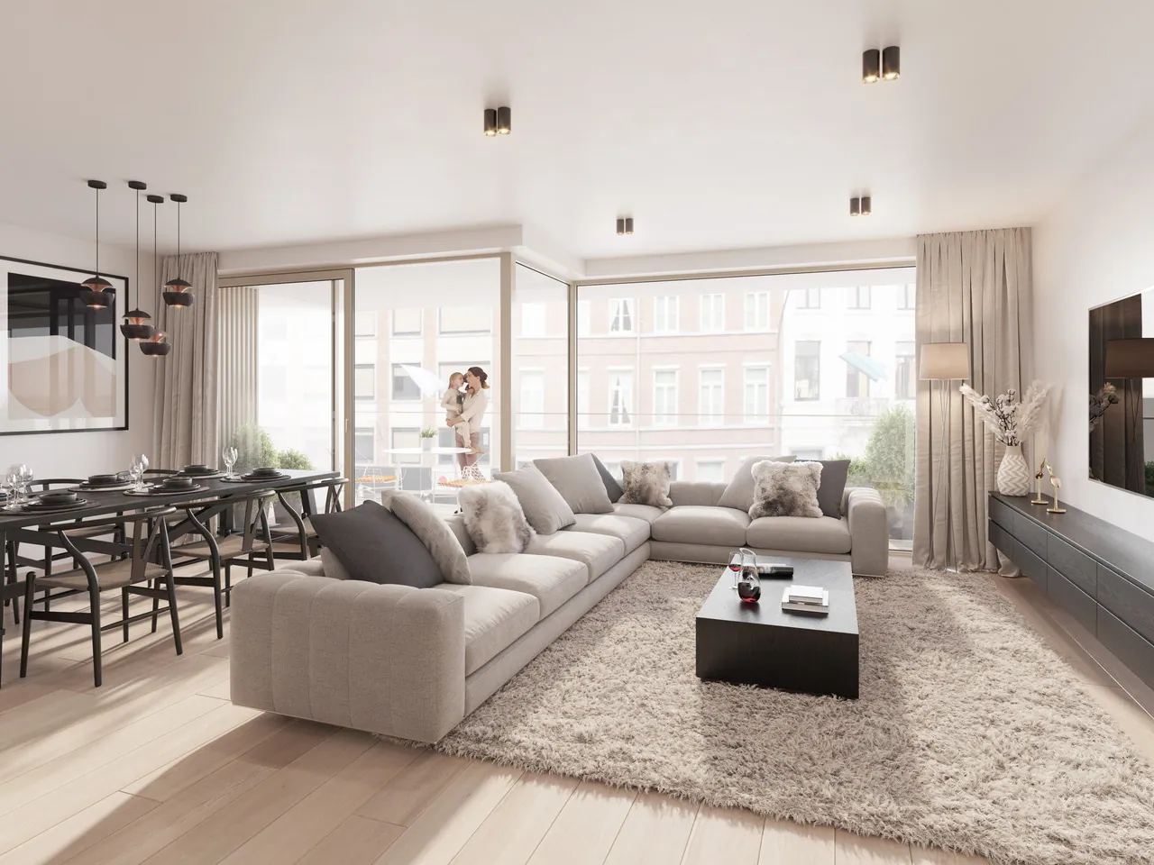 Hedendaags nieuwproject voorzien van zonneterrassen en aandacht voor comfort (mogelijkheid tot aankoop van een inpandige autostaanplaats).