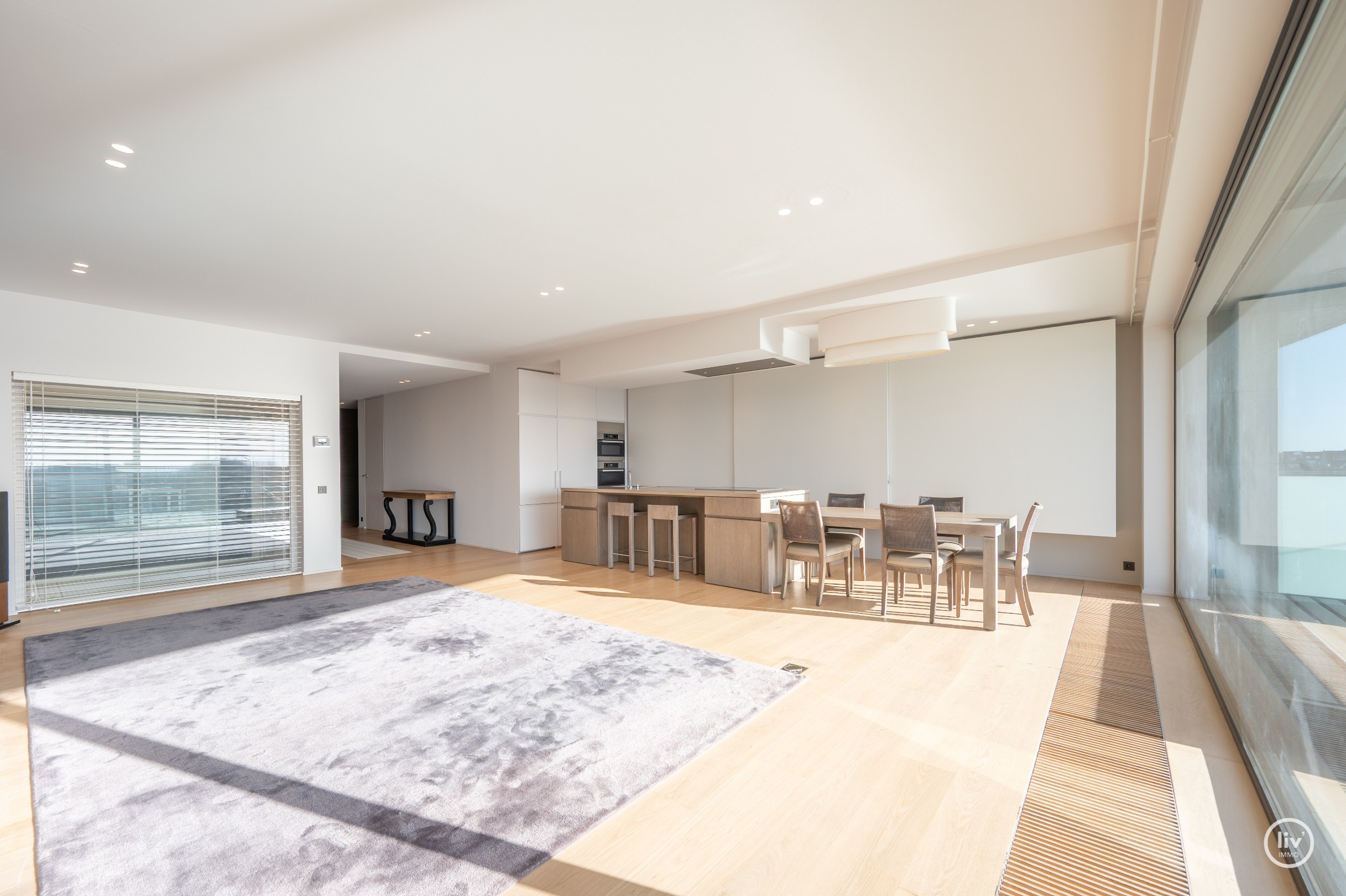 LA RESERVE - Appartement exceptionnel de 3 chambres avec de grandes terrasses offrant une vue sur le ZEGEMEER et le CASINO à Knokke. 