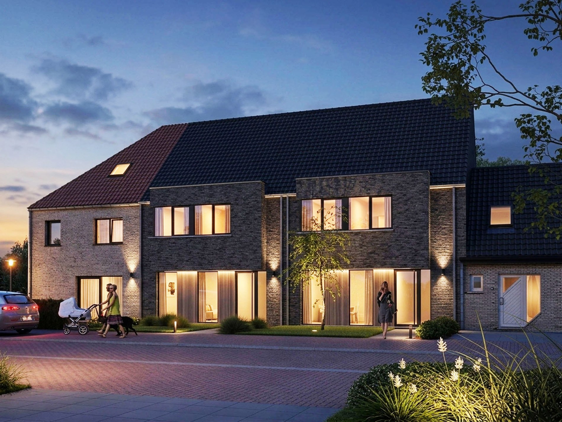 Moderne BEN-nieuwbouwwoning met warmtepomp, zonnepanelen en vloerverwarming 