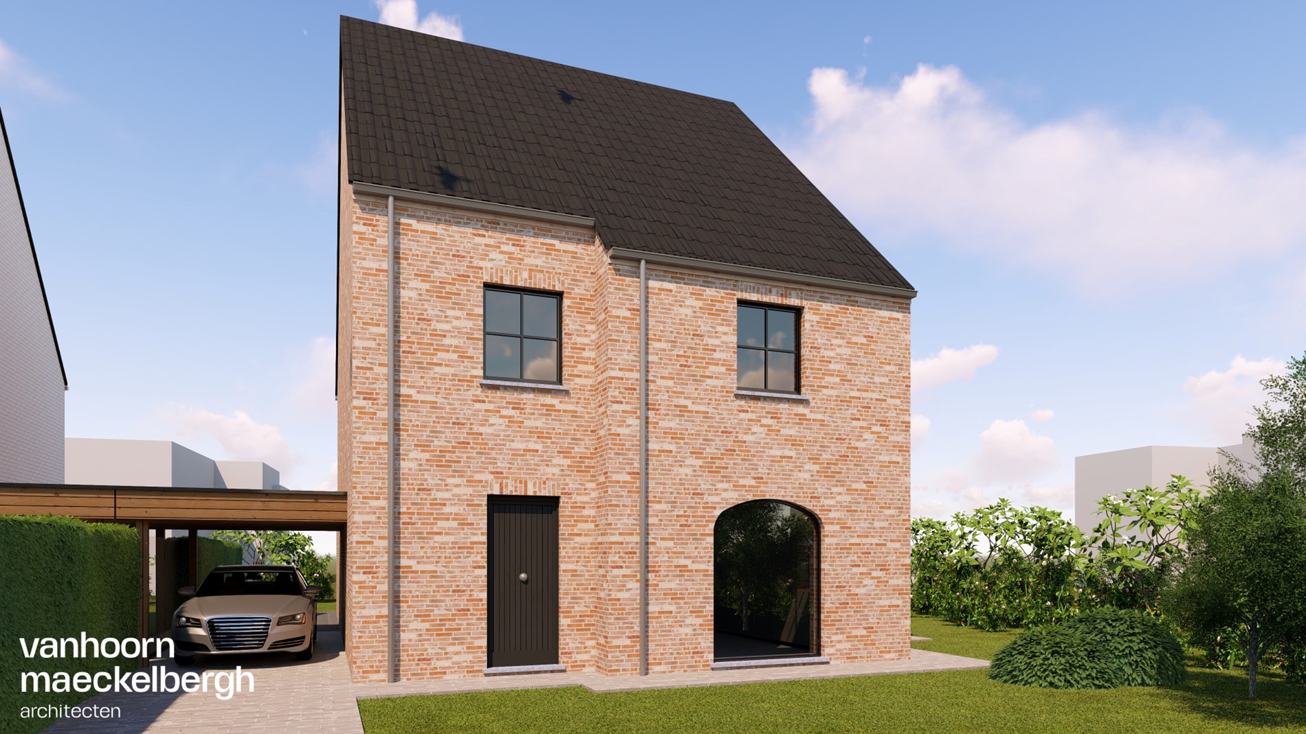 Nieuwbouwvilla in residentiële buurt nabij het centrum van Gistel 