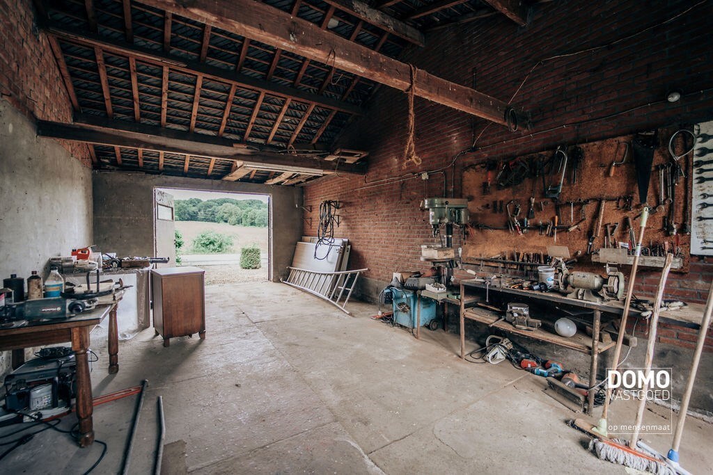 Ruime boerderij met stallingen en een prachtig groen uitzicht. 